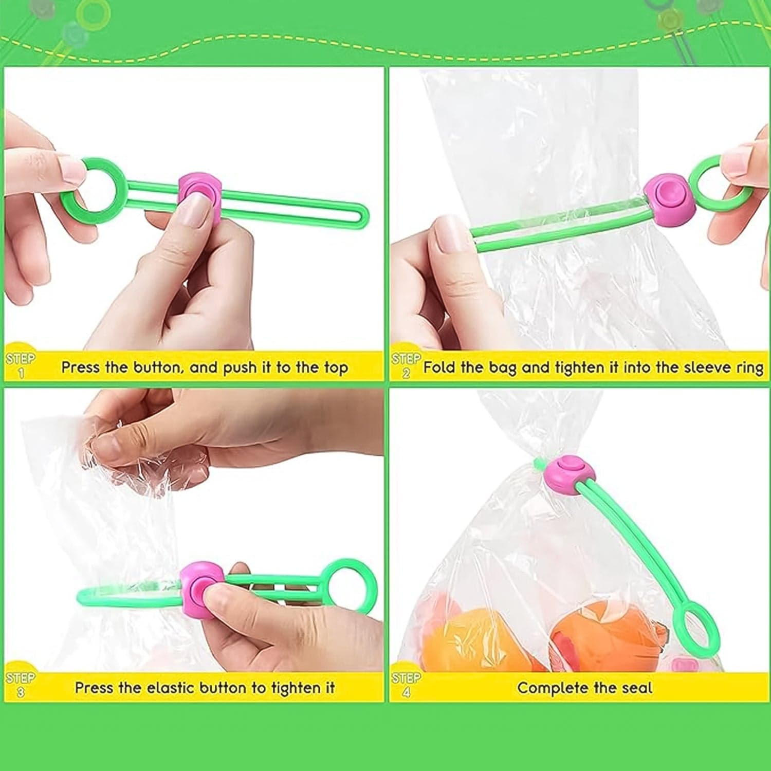 Multifunctional Colorful Sealing Rope Strap Clips (1 Pc) thumbnail 3