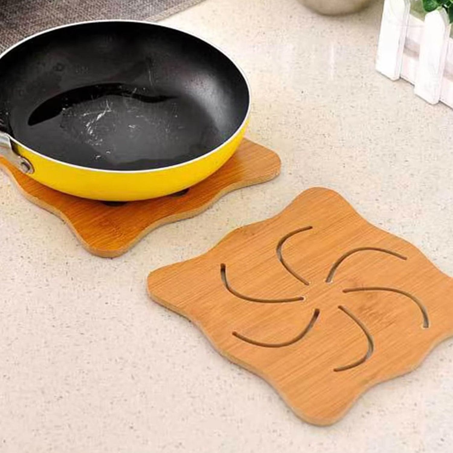 Wooden Table Coasters Tea Coasters (1 Pc / Mix Design) thumbnail 1
