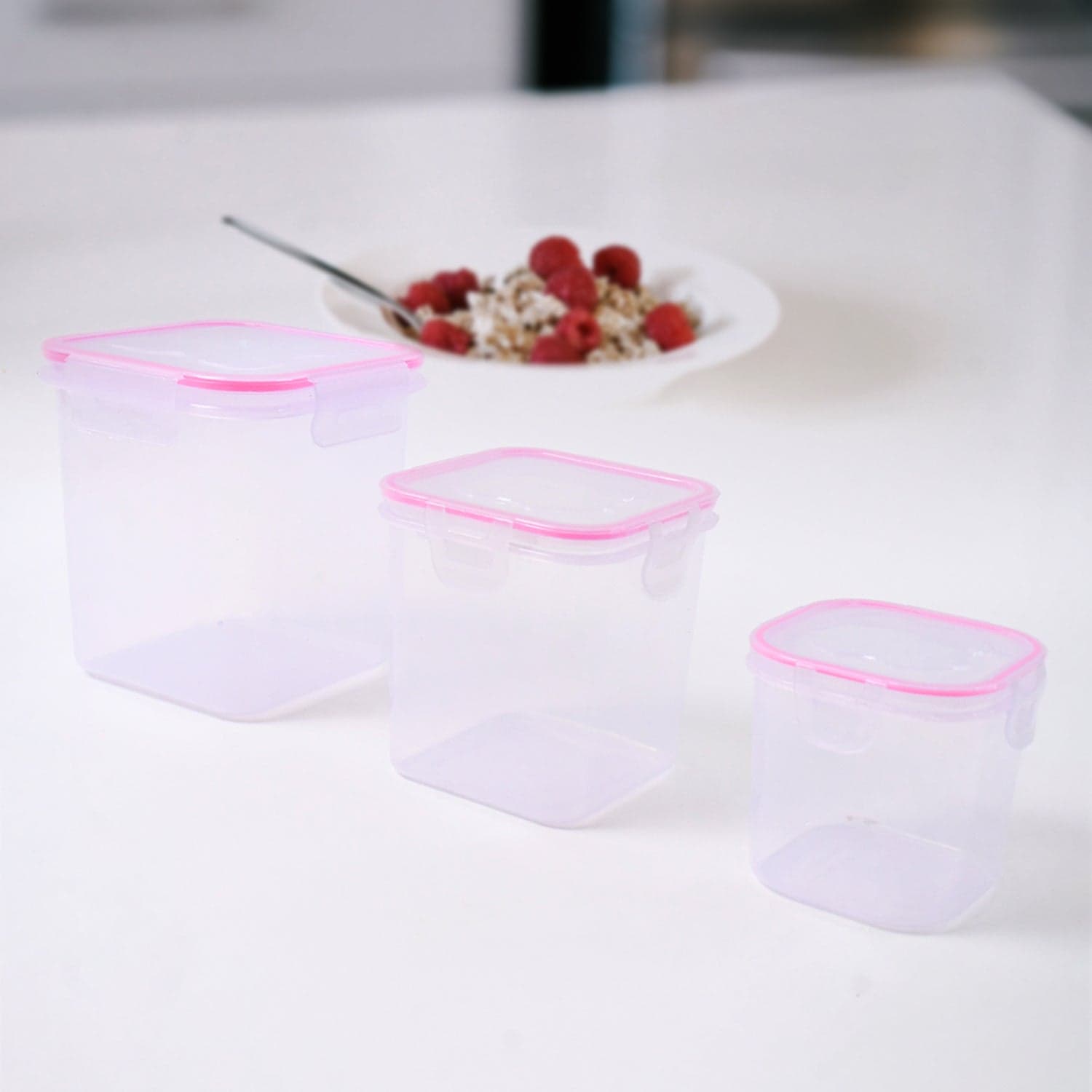 Kitchen Storage Container Set Of 3 Pcs (250, 500, 1000 ML) thumbnail 6