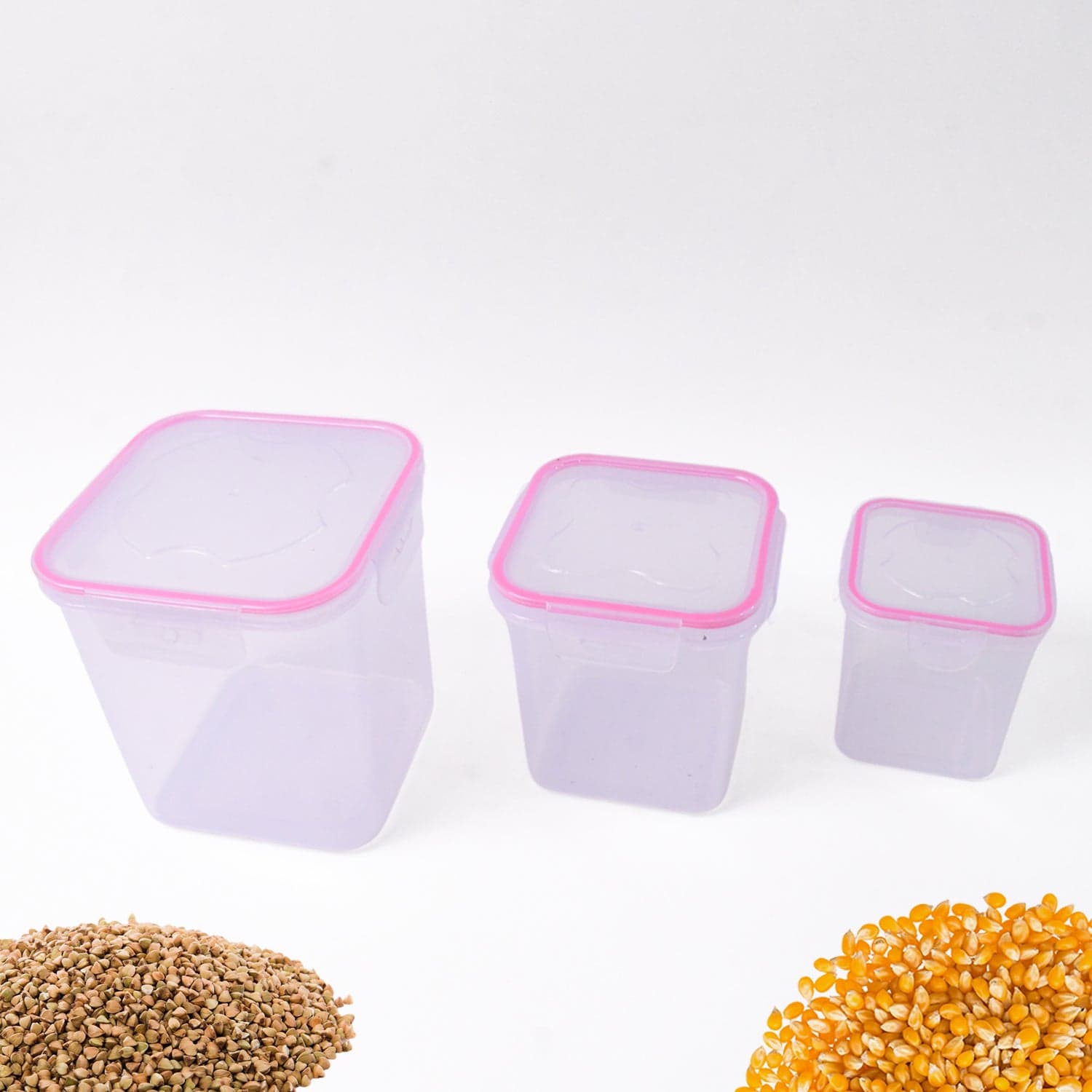 Kitchen Storage Container Set Of 3 Pcs (1500, 1000, 500 ML) thumbnail 7