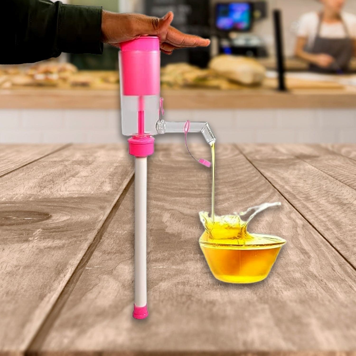 Hand Press Oil Extractor| Plastic Push Oil Pump for Removal of Oil and Liquids thumbnail 6