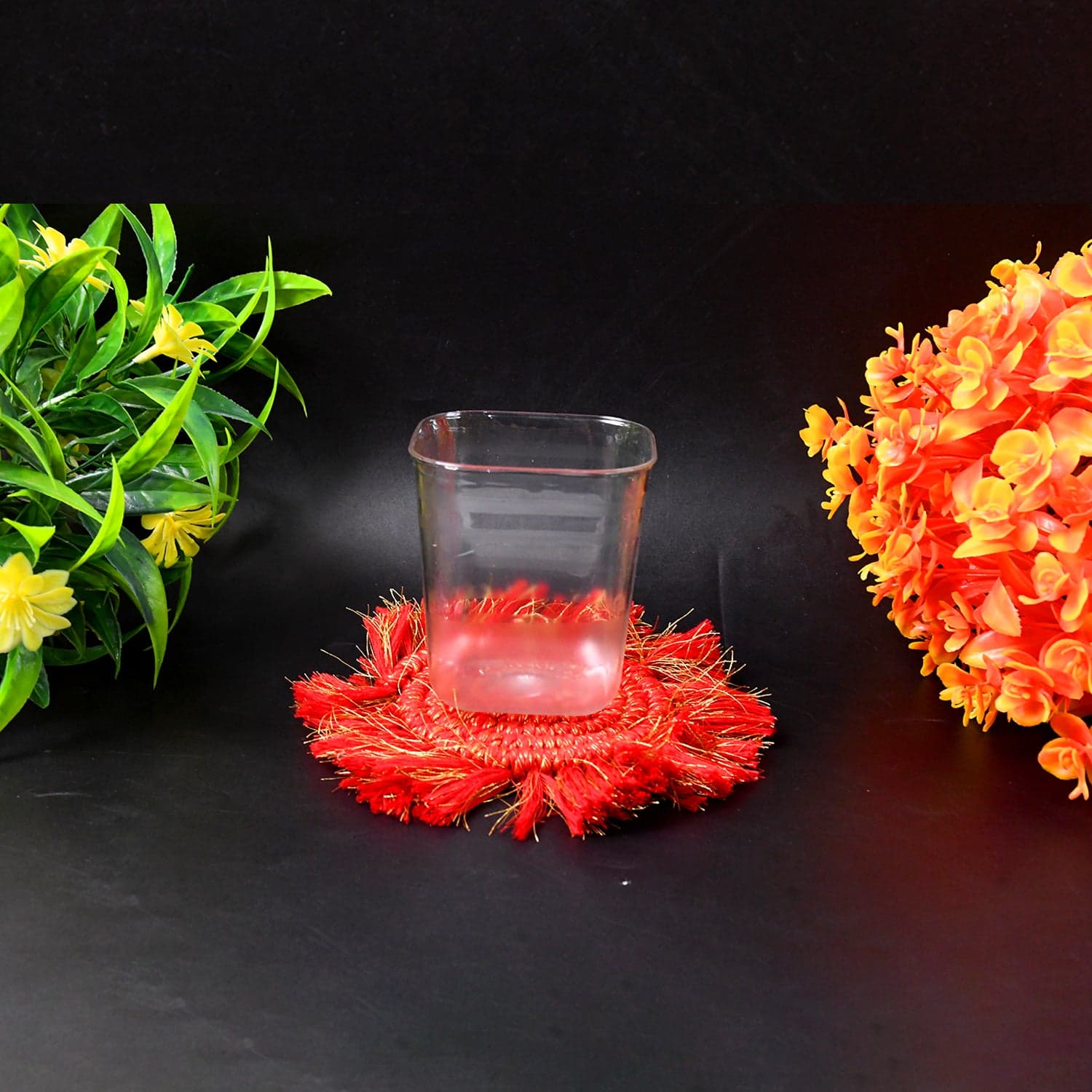 6pc Transparent Diamond Medium Serving Glass Set, Glass Set for Water, Juice etc thumbnail 4
