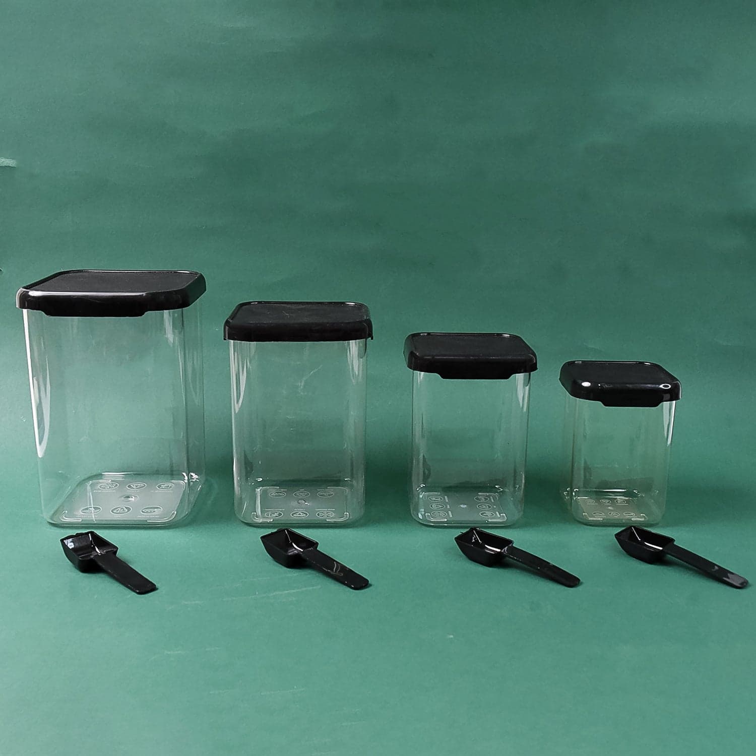 Plastic Air Tight Containers Storage (4 Pc Set With 4 Spoon) thumbnail 6