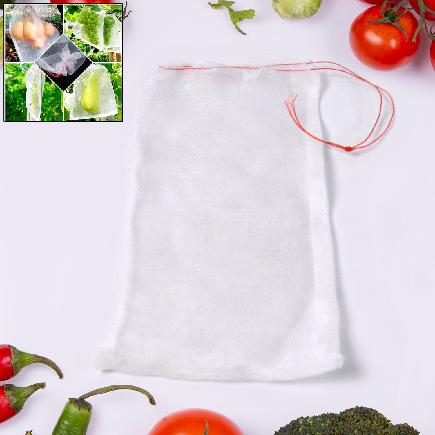 Protective Garden Barrier Cover for Bag, Plants, Grapes, Figs, Flowers, and Vegetables thumbnail 1