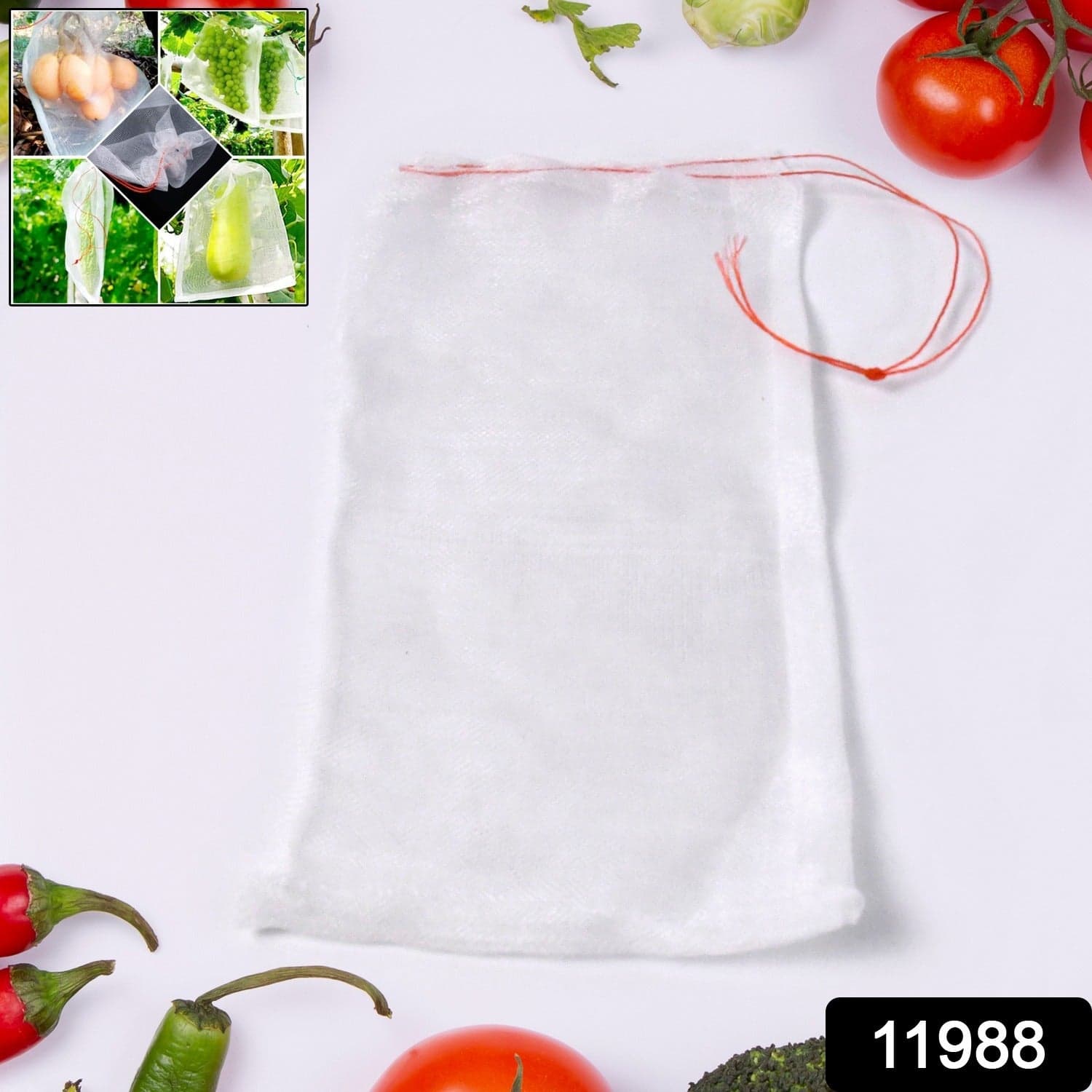 Protective Garden Barrier Cover for Bag, Plants, Grapes, Figs, Flowers, and Vegetables thumbnail 2