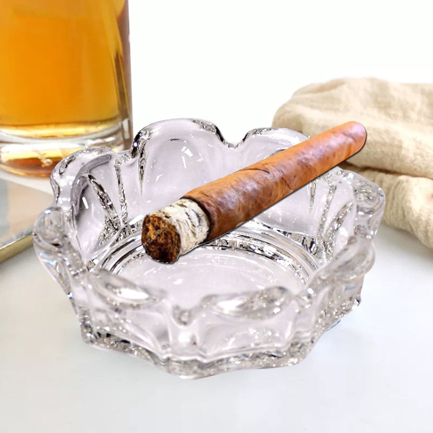 Sanford Round Cigar & Cigarette Ashtray for Home/Office Decor thumbnail 3