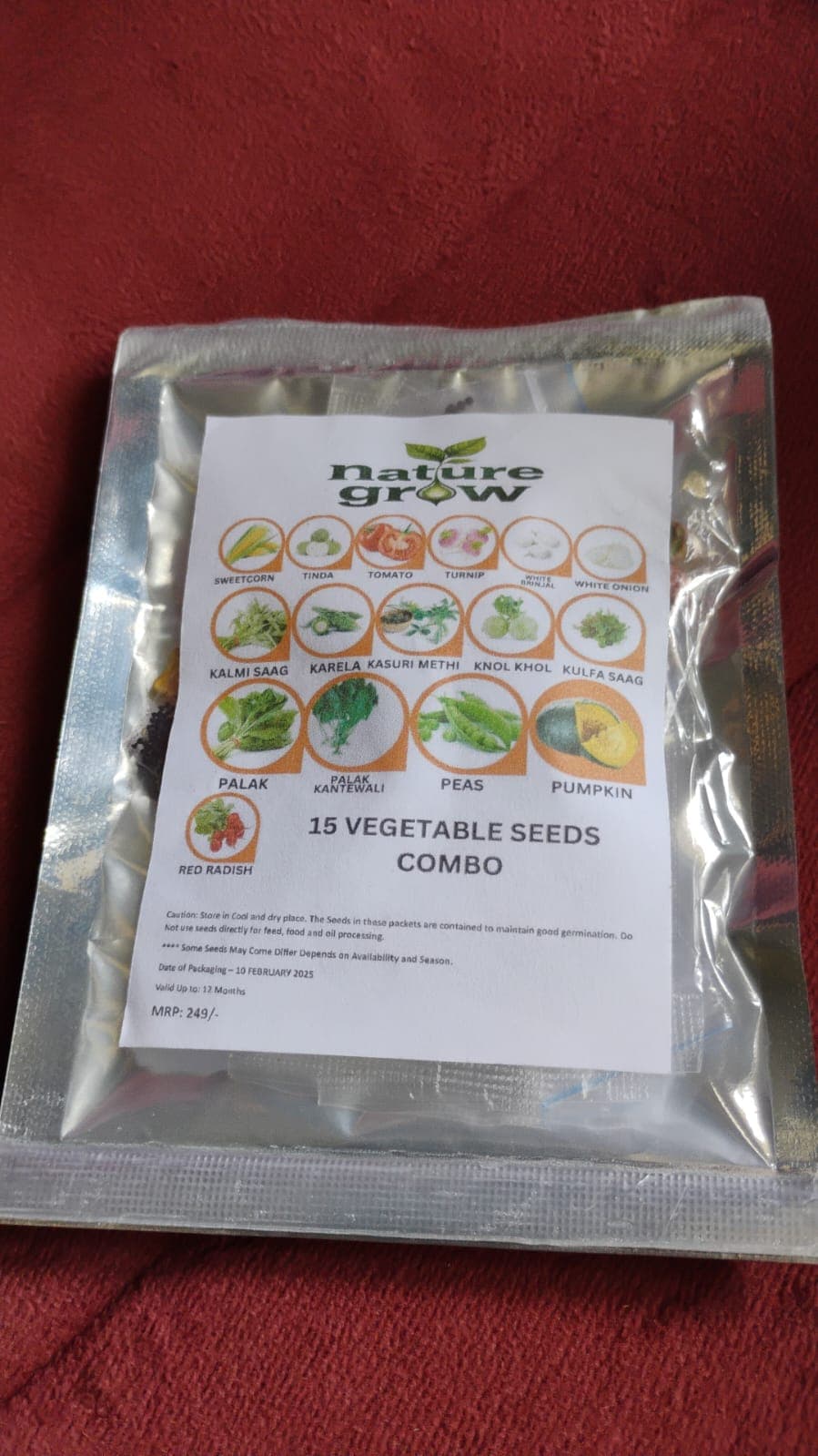 15 Varieties of Vegetable Seeds Combo (1 Pkt. / 15 Varieties) thumbnail 9