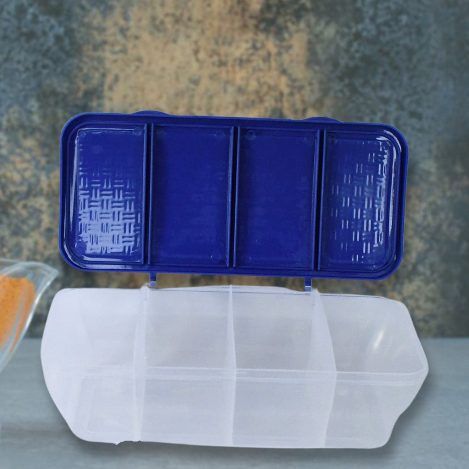 Kitchen Multipurpose Air-tight 4 Sections Storage Containers / Masala Box (1 Set) thumbnail 6