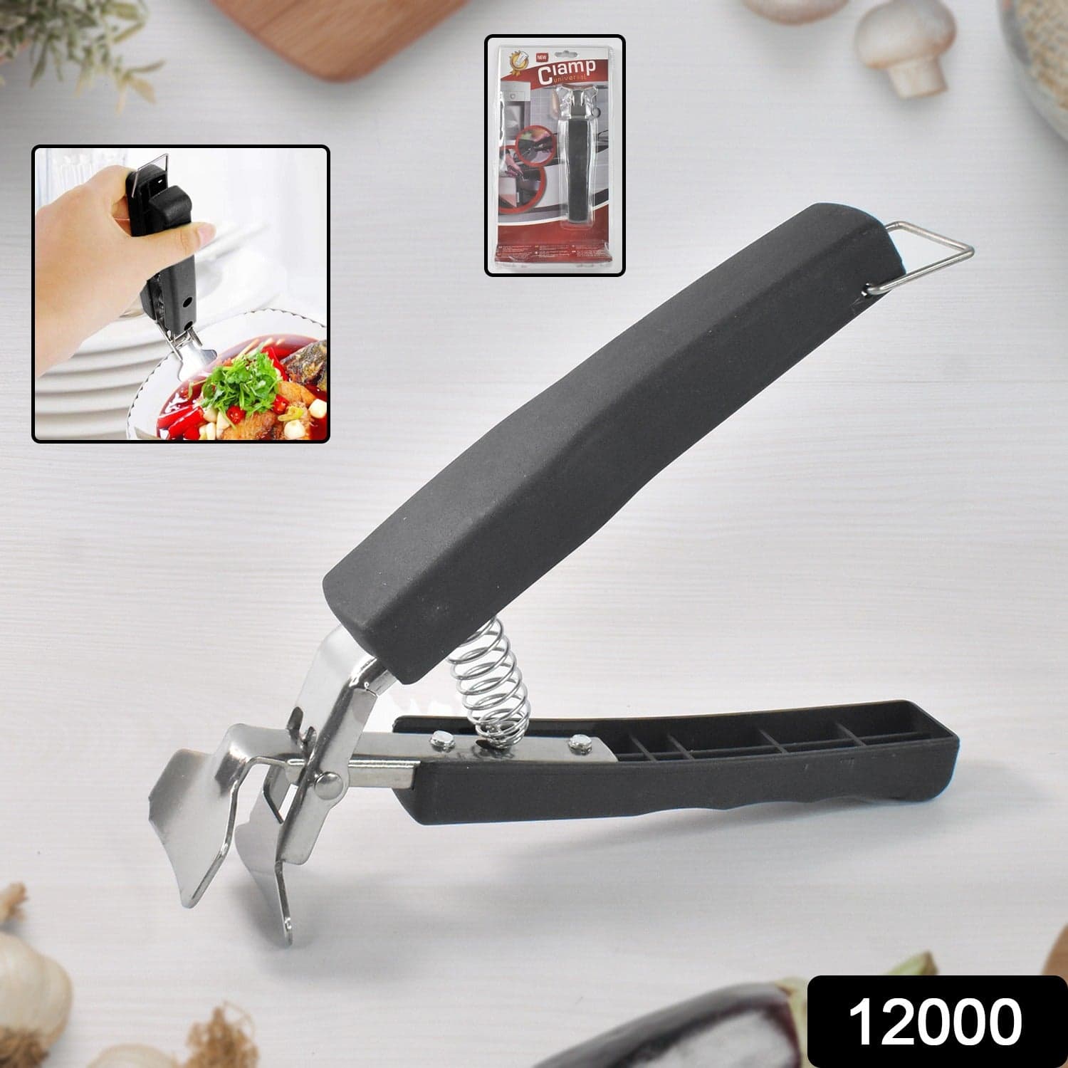 Anti Heat Bowl clamp Holder Stainless Steel Dish Tray Clip thumbnail 2