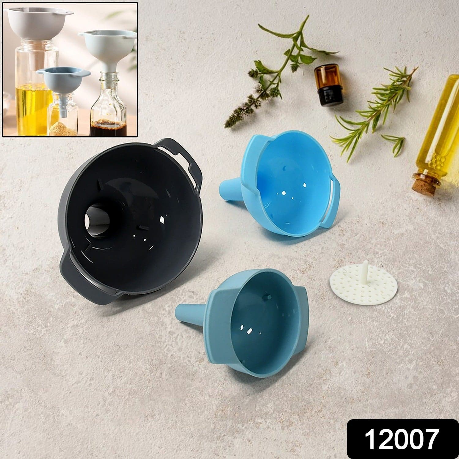 3 In 1 Kitchen Funnel Set Of 3 thumbnail 2