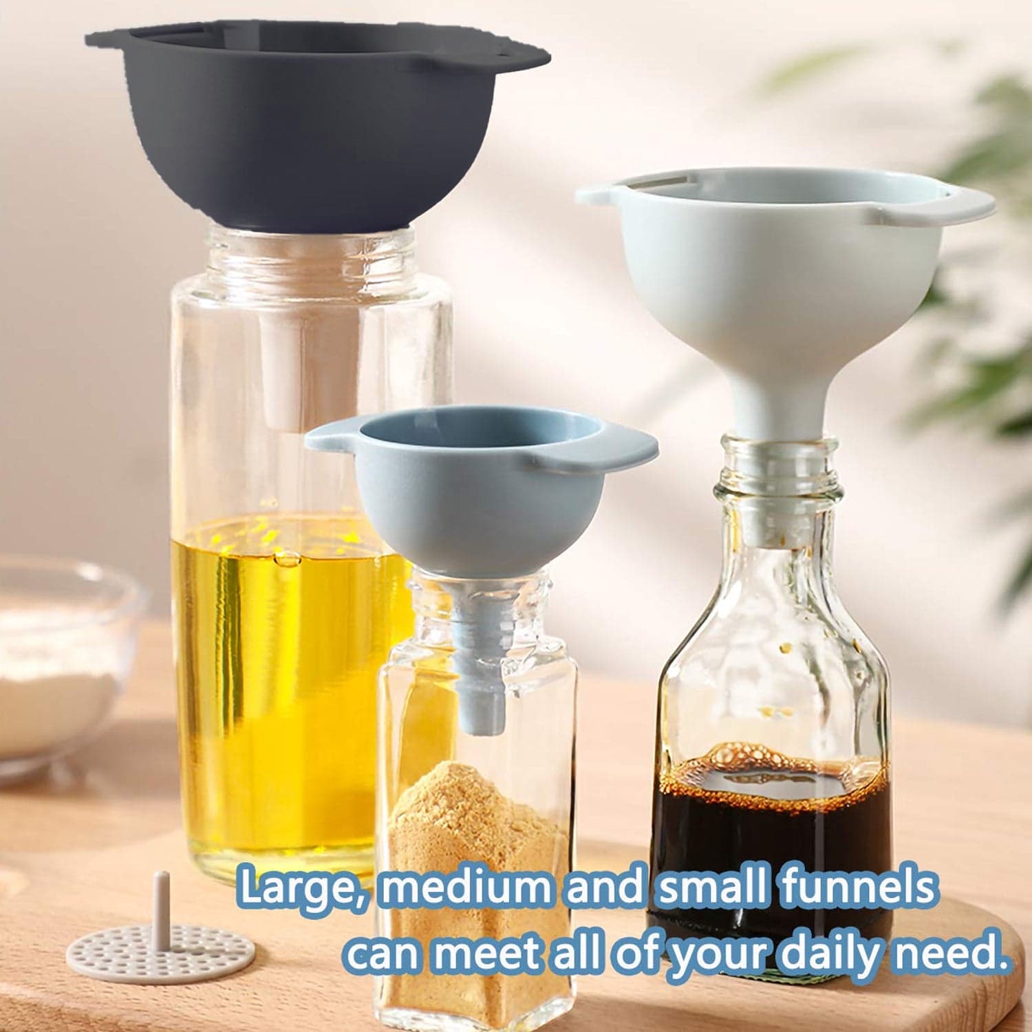 3 In 1 Kitchen Funnel Set Of 3 thumbnail 3