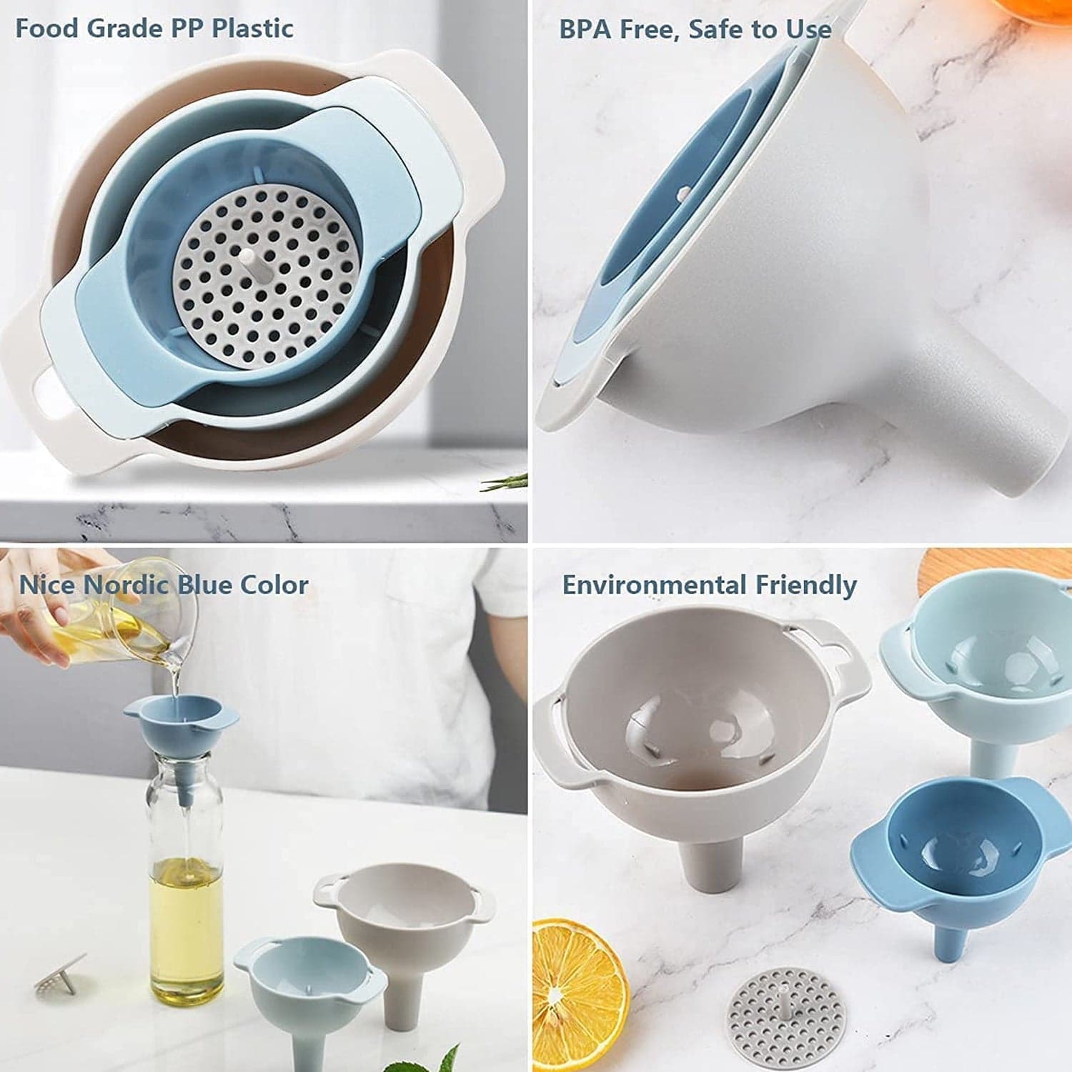3 In 1 Kitchen Funnel Set Of 3 thumbnail 4
