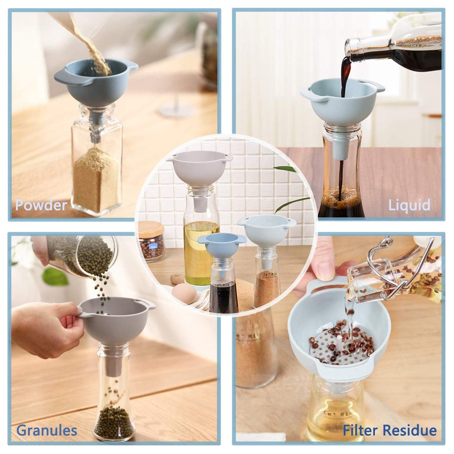 3 In 1 Kitchen Funnel Set Of 3 thumbnail 6