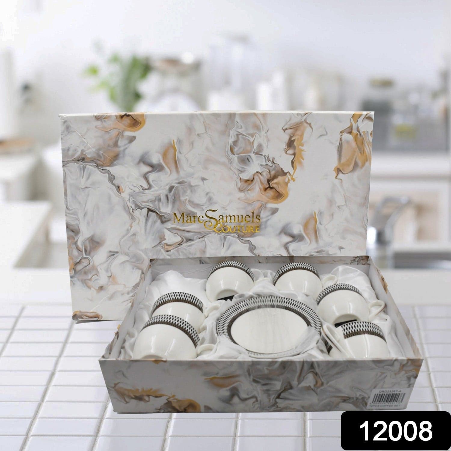 Ceramic Tea / cups and Saucer / Rakabi Set of 12 Pcs thumbnail 2