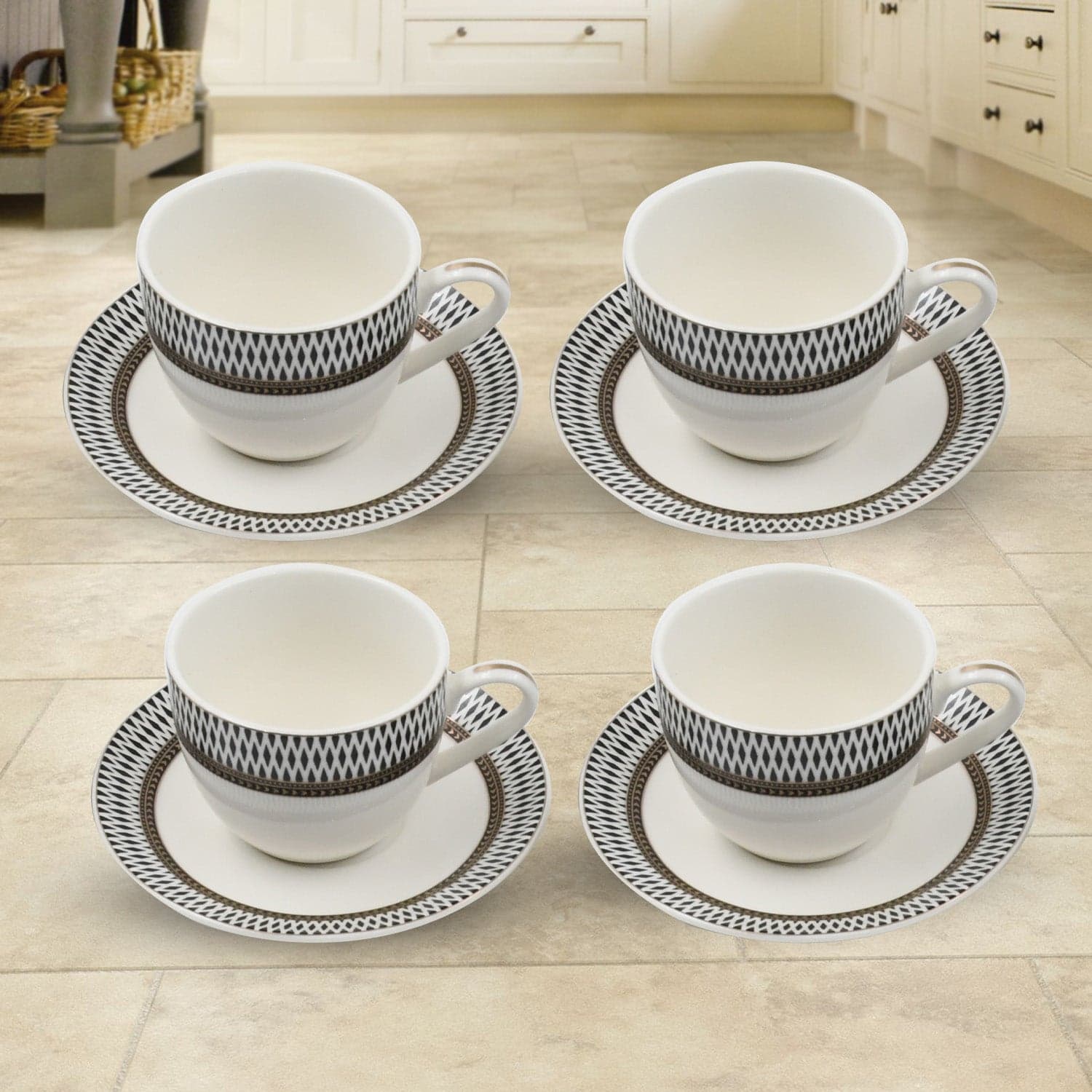 Ceramic Tea / cups and Saucer / Rakabi Set of 12 Pcs thumbnail 4