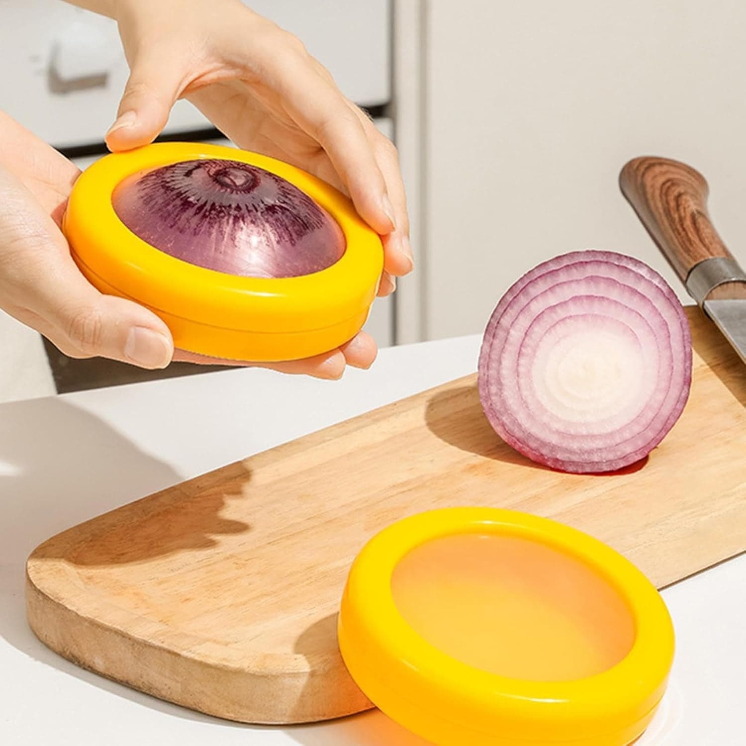 Vegetable Container Premium Fruits Saver Keeper (1 Pc / Yellow) thumbnail 1