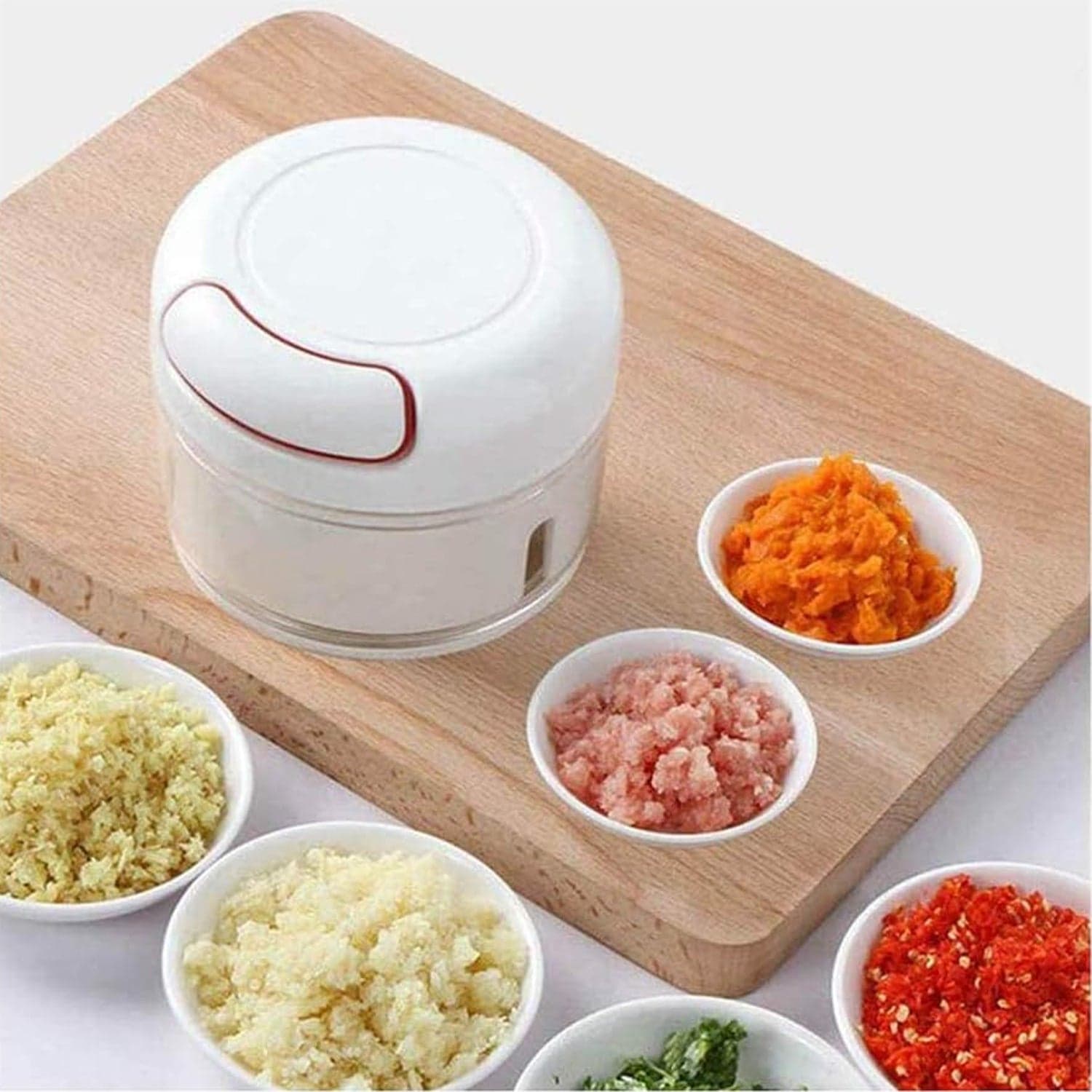 Manual Mini Food Processor Vegetable Chopper Hand Pull String Onion Chopper (1 Pc) thumbnail 1