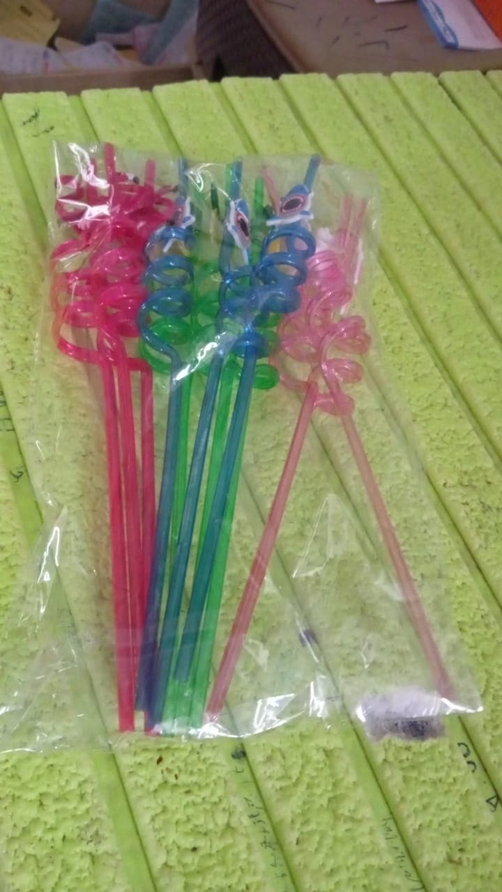 Reusable Plastic Straws (12 pcs Set / Mix Design) thumbnail 7
