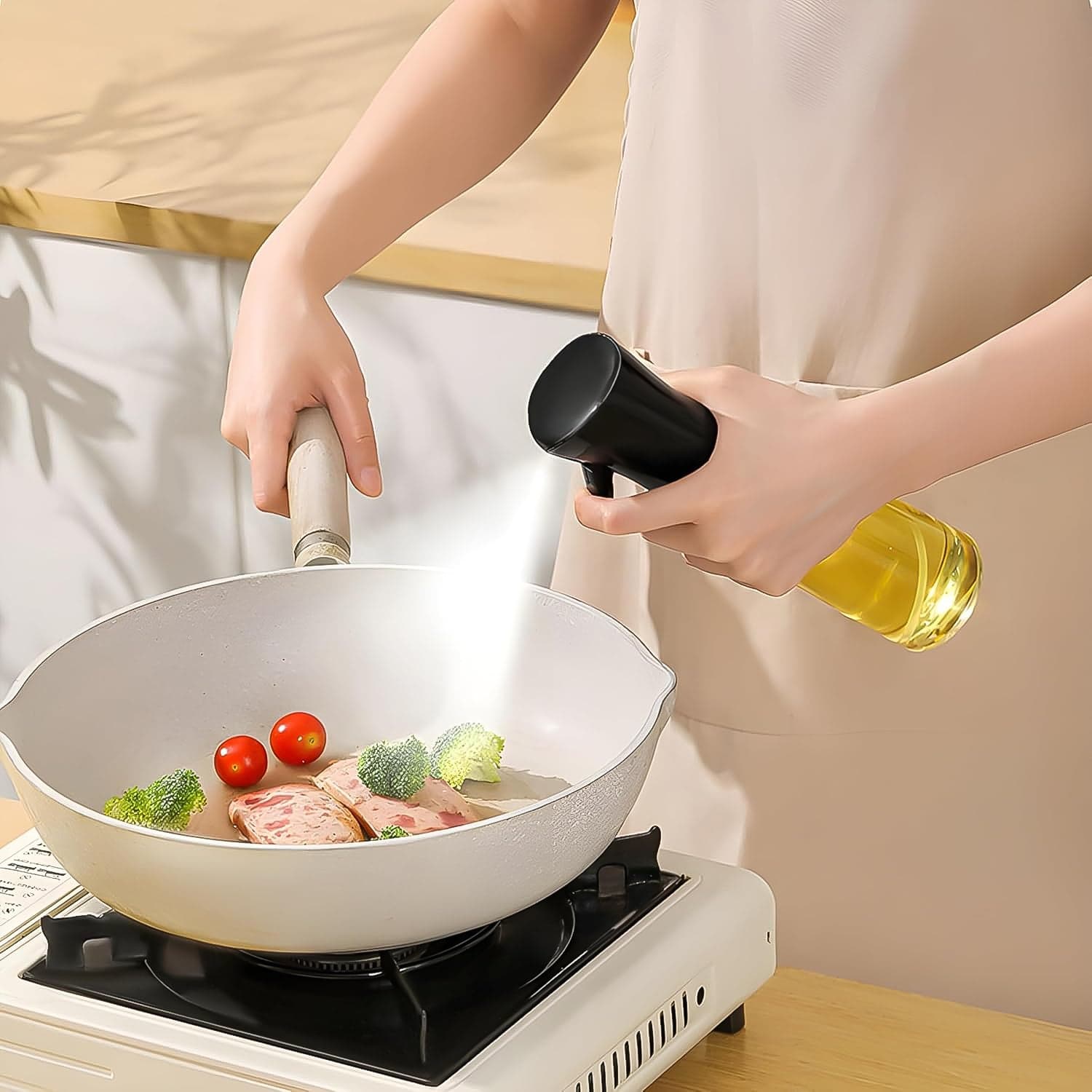 Plastic Oil Spray Bottle - Versatile Kitchen Gadgets (250 ML Approx) thumbnail 6