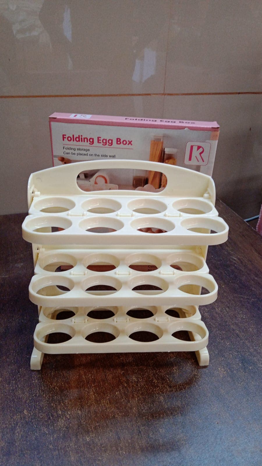 Plastic Foldable Egg Tray | 24 Grid Egg Storage Box (1 Pc) thumbnail 9