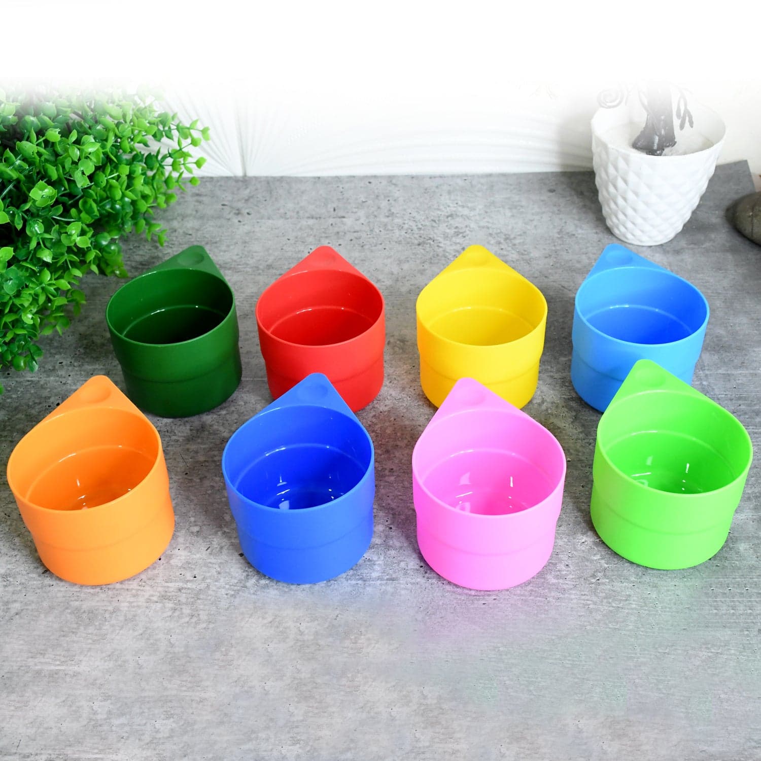 Rainbow Picnic Plastic Pitcher / Jug / Kettle Glass / Cup Set Water Bottle+Cup (9 Pcs Set) thumbnail 4