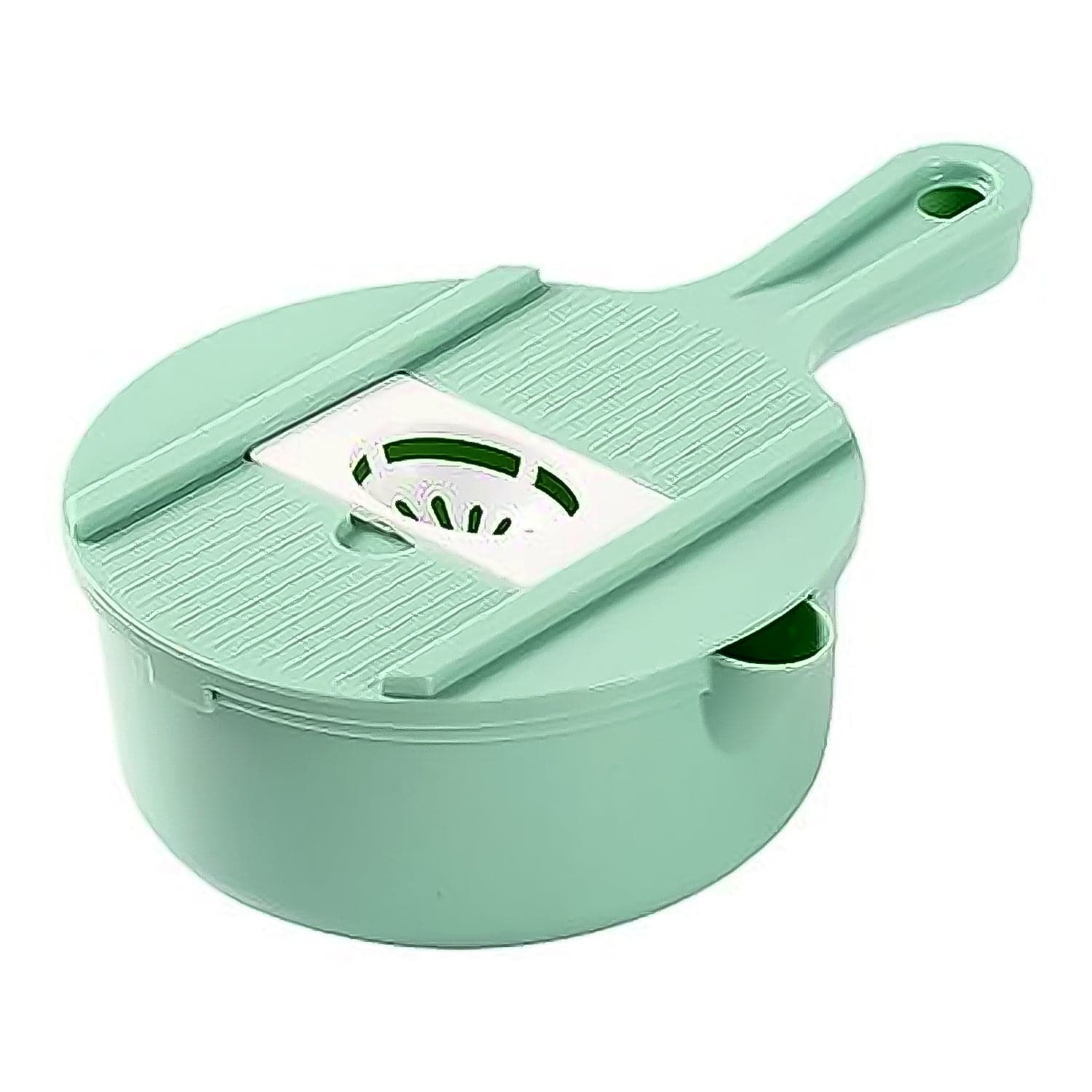 Vegetable Choppers with Drain Basket | 6 in 1 Vegetable Slicer Blades (1 Set) thumbnail 4