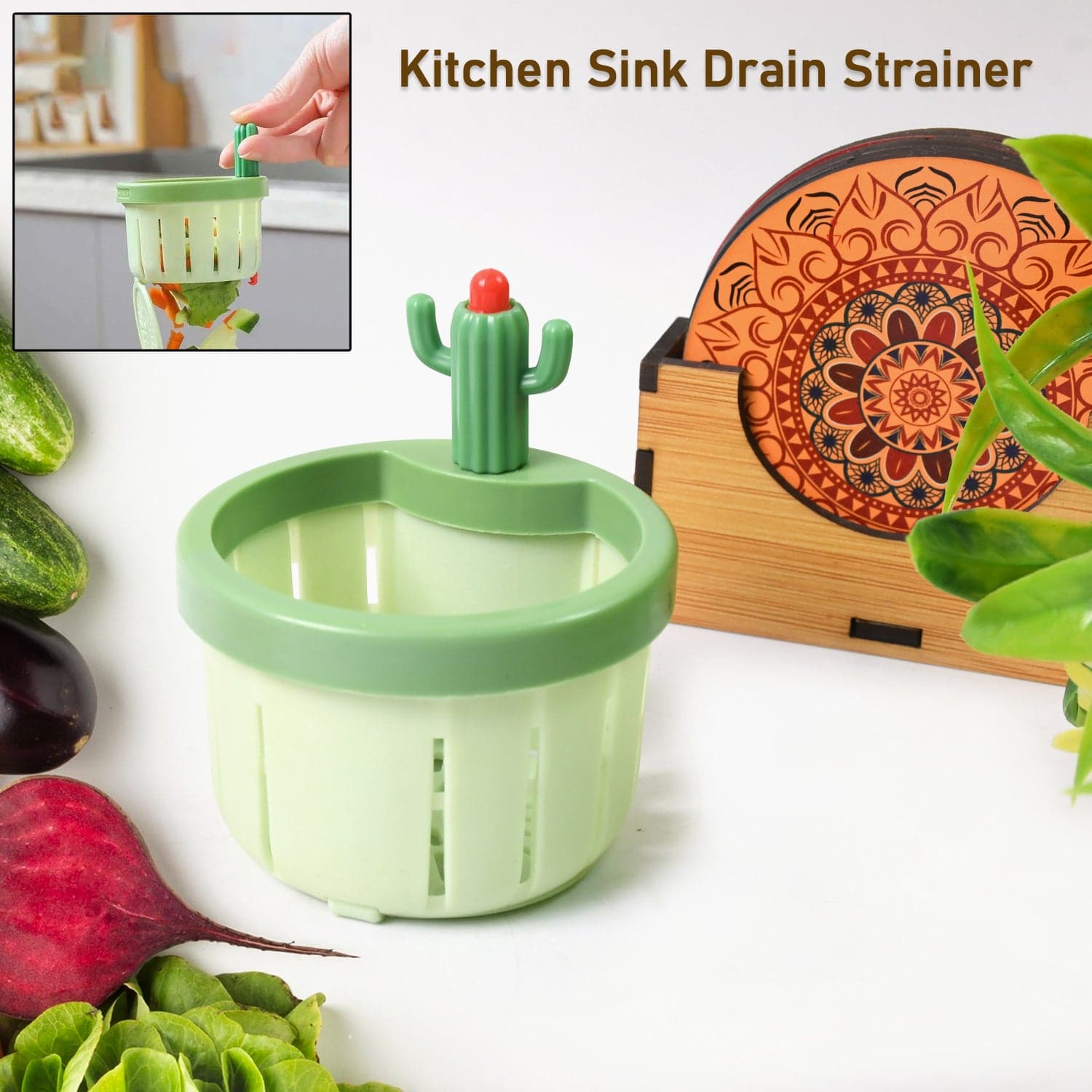 Plastic Kitchen Sink Drain Strainer (1 Pc) thumbnail 1