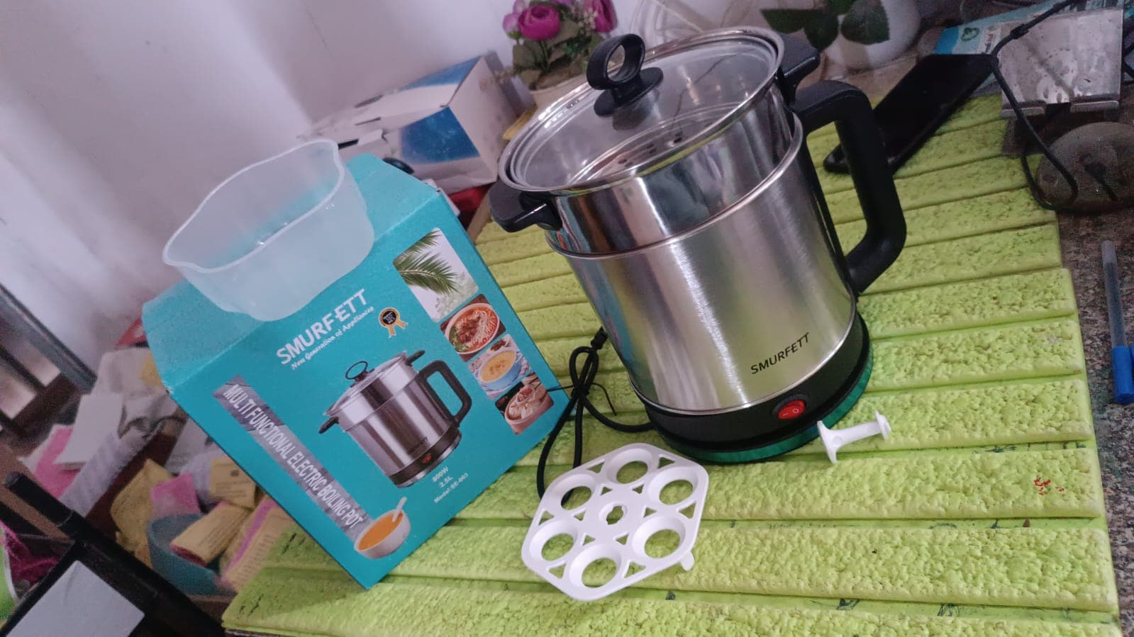 Soup Pot with Lid, Stainless Steel Multi Cooker Kettle (800W / 2.5 Ltr.) thumbnail 7