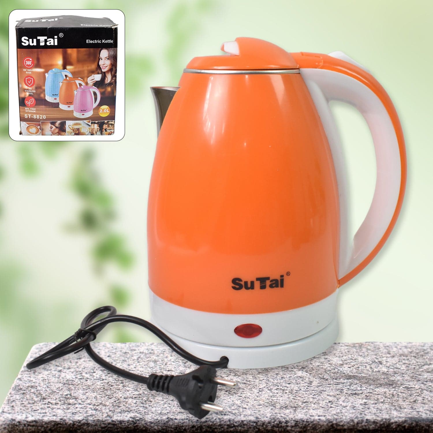 Electric Kettle Boil Dry Protection & Auto-Shut Off (1500-2000W / 2 Ltr.) thumbnail 1