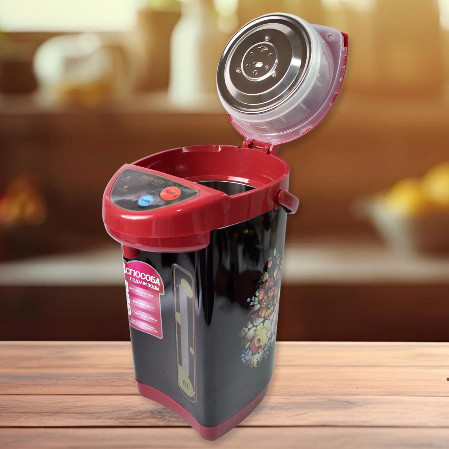Stainless steel Electric Airport Thermos Kettle Thermo Pot, kettle (1000W / 8 Ltr.) thumbnail 6