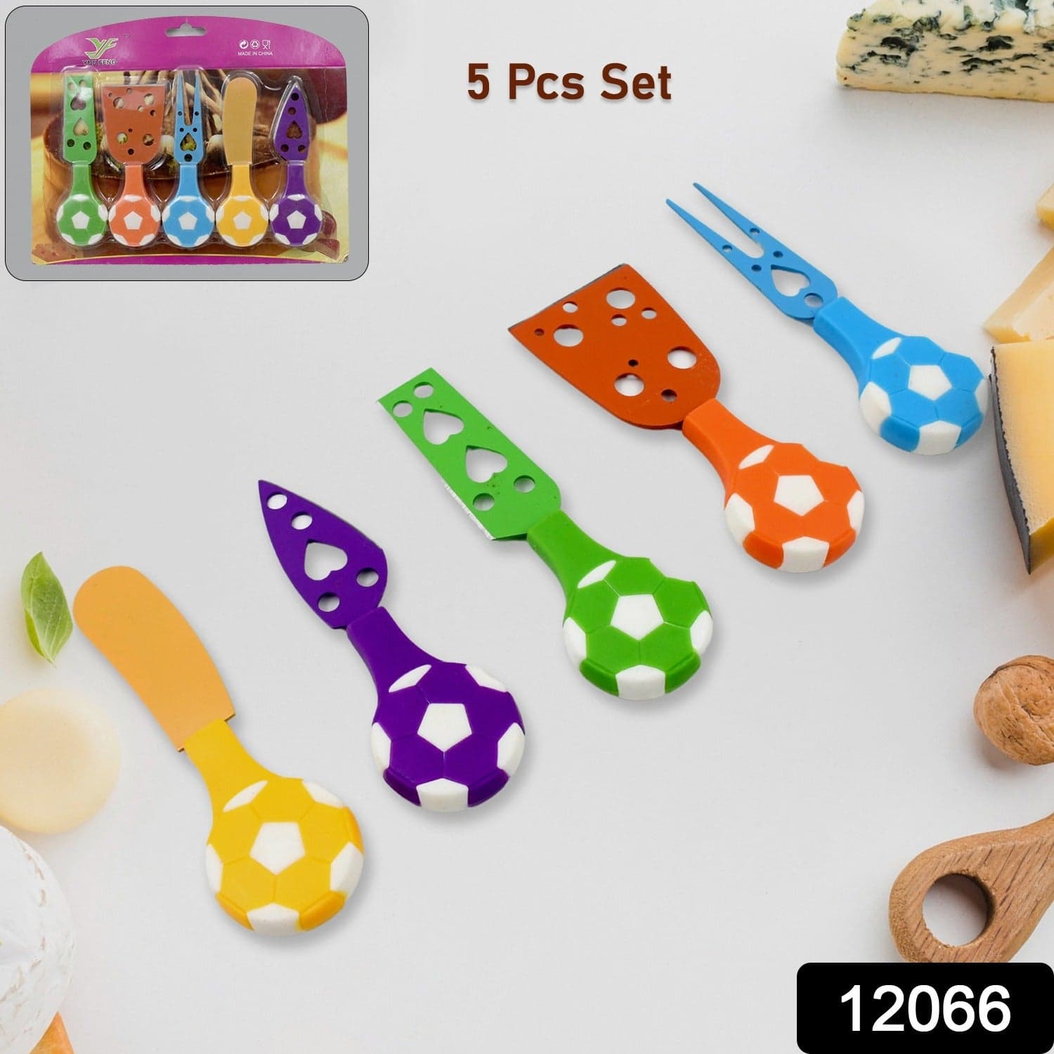 Football Soccer Cheese Knife Set (5 Pcs Set) thumbnail 2