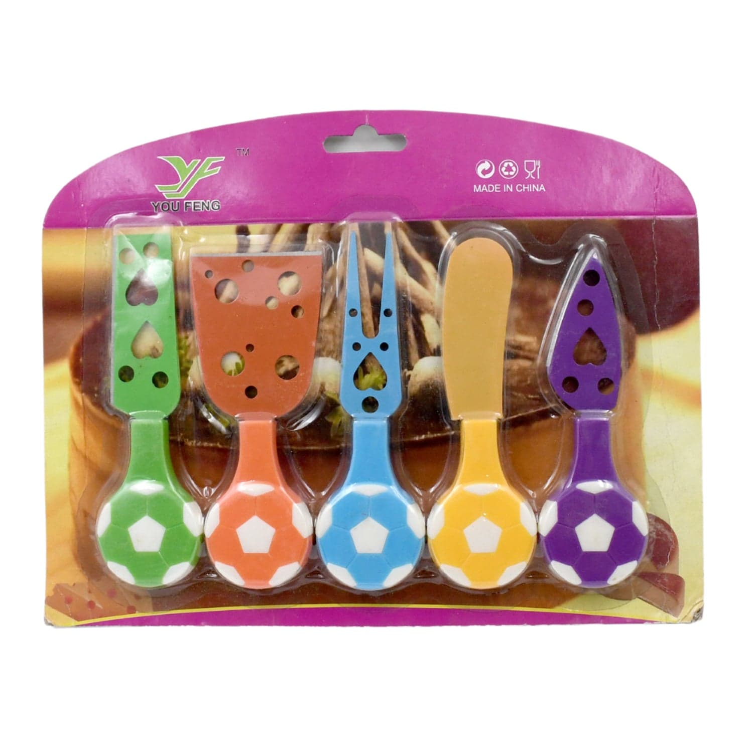 Football Soccer Cheese Knife Set (5 Pcs Set) thumbnail 5