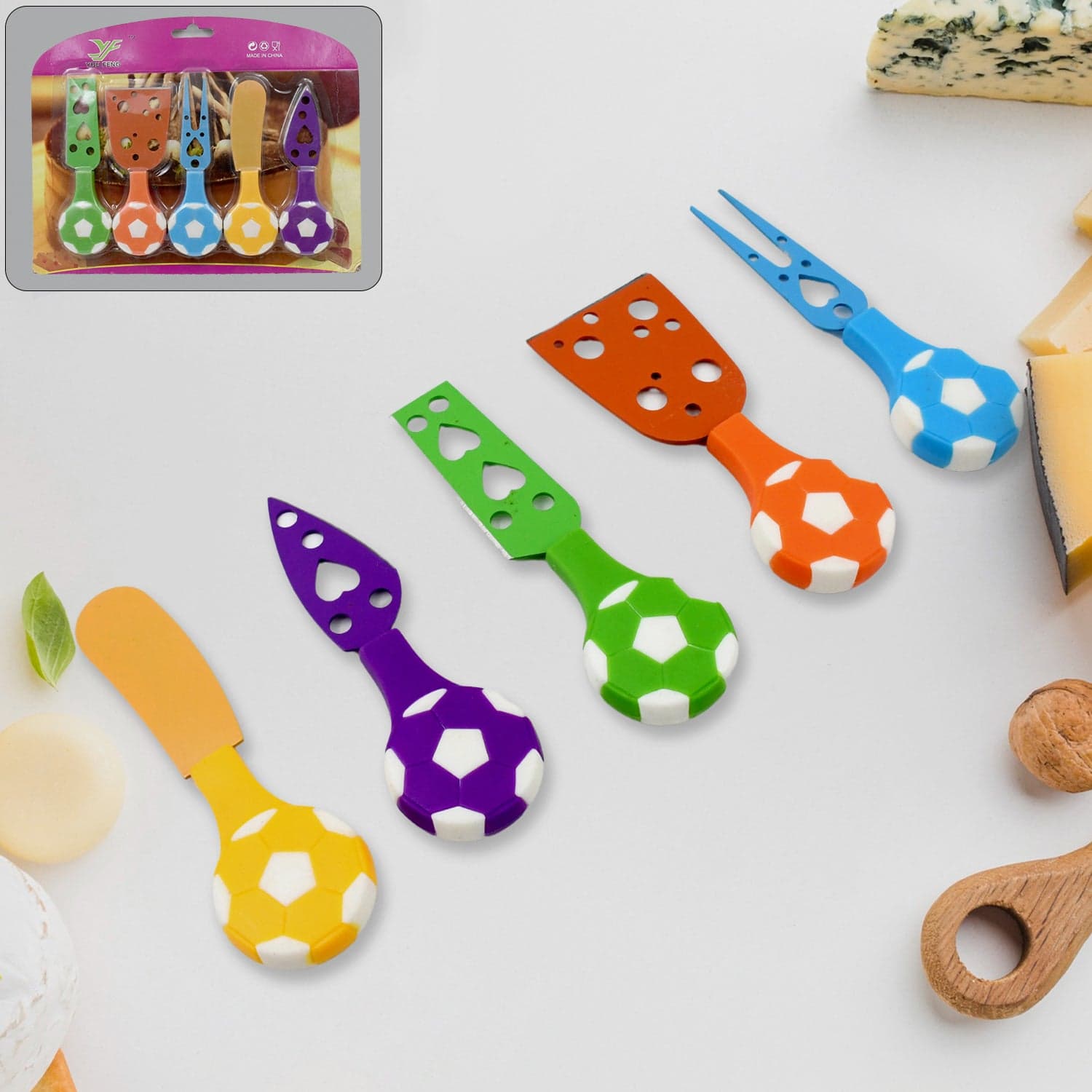 Football Soccer Cheese Knife Set (5 Pcs Set) thumbnail 6