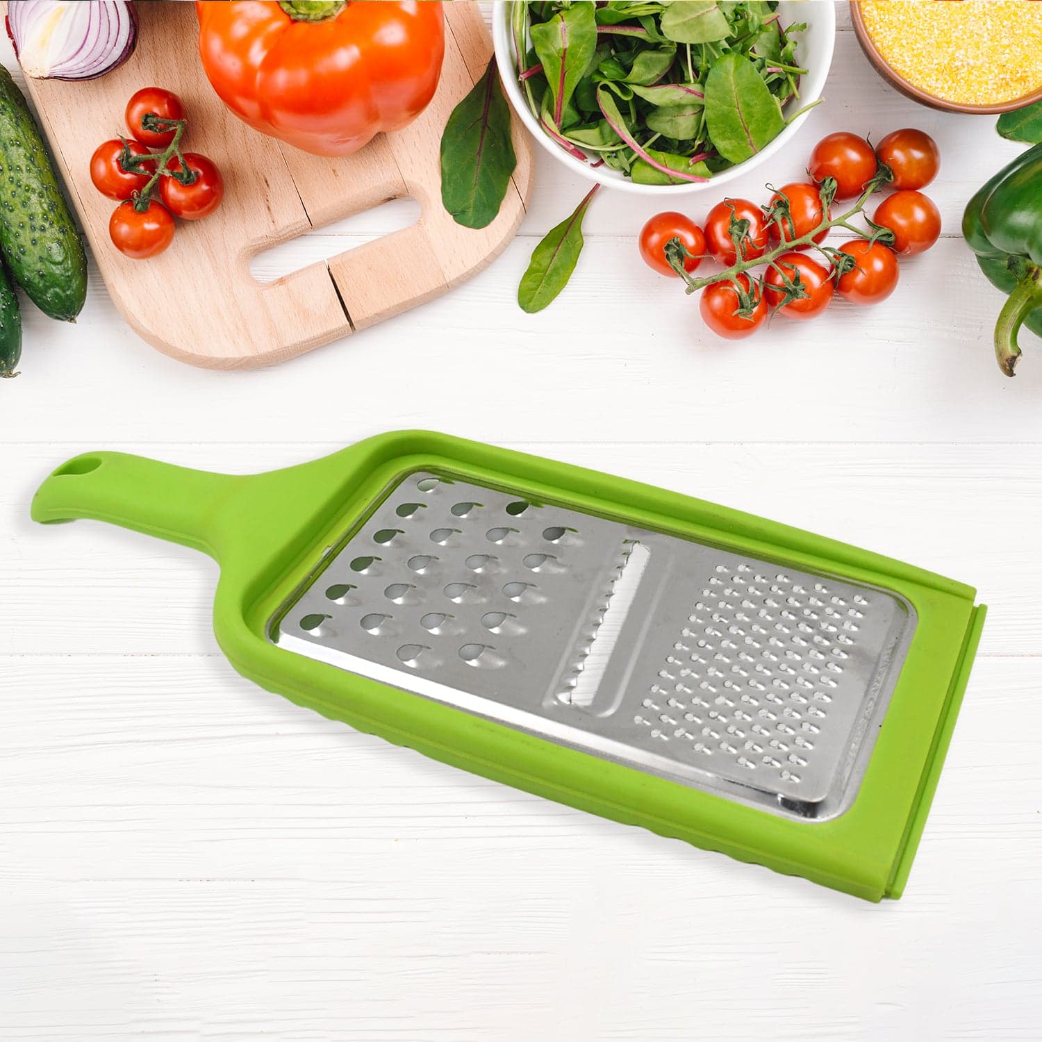 Stainless Steel Cheese Grater 3in1 Multifunctional (1 Pc / Mix Color) thumbnail 1
