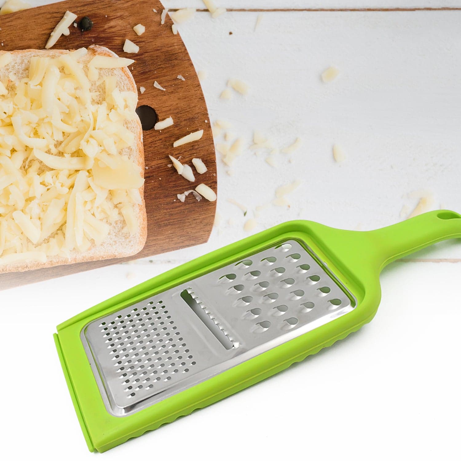 Stainless Steel Cheese Grater 3in1 Multifunctional (1 Pc / Mix Color) thumbnail 3