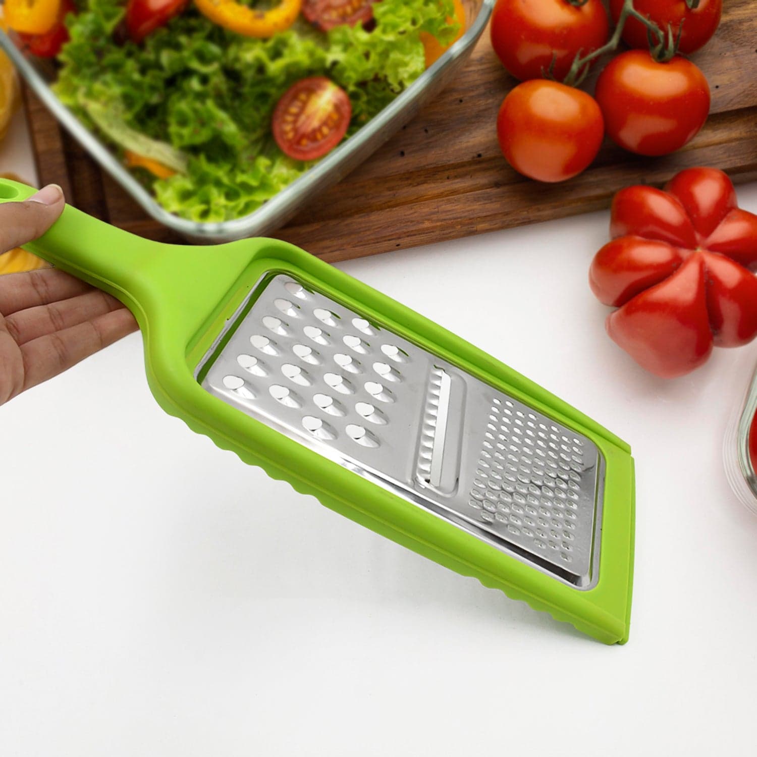 Stainless Steel Cheese Grater 3in1 Multifunctional (1 Pc / Mix Color) thumbnail 4