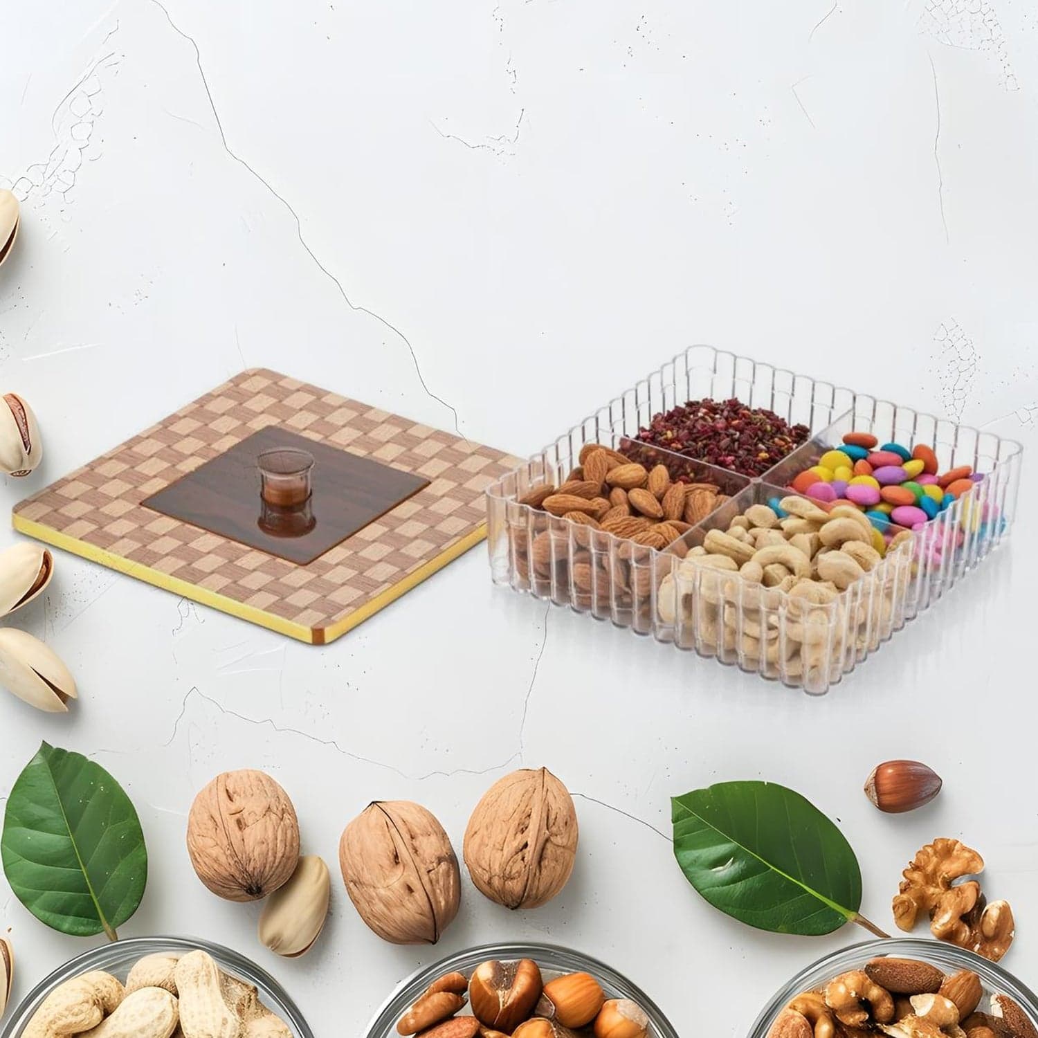 Plastic Super King Exclusive Mukhavasdani Dry Fruit boxes (1 Pc) thumbnail 3
