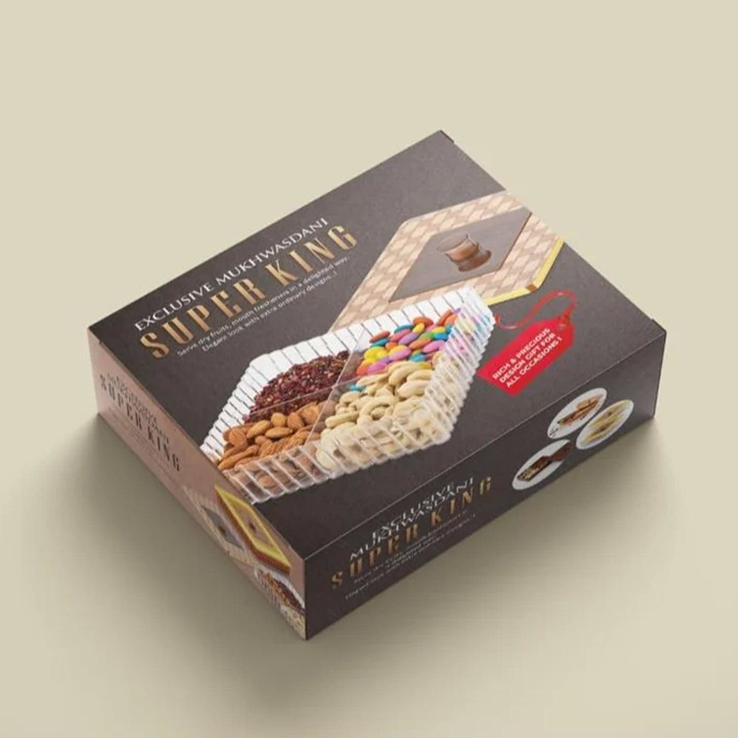 Plastic Super King Exclusive Mukhavasdani Dry Fruit boxes (1 Pc) thumbnail 6