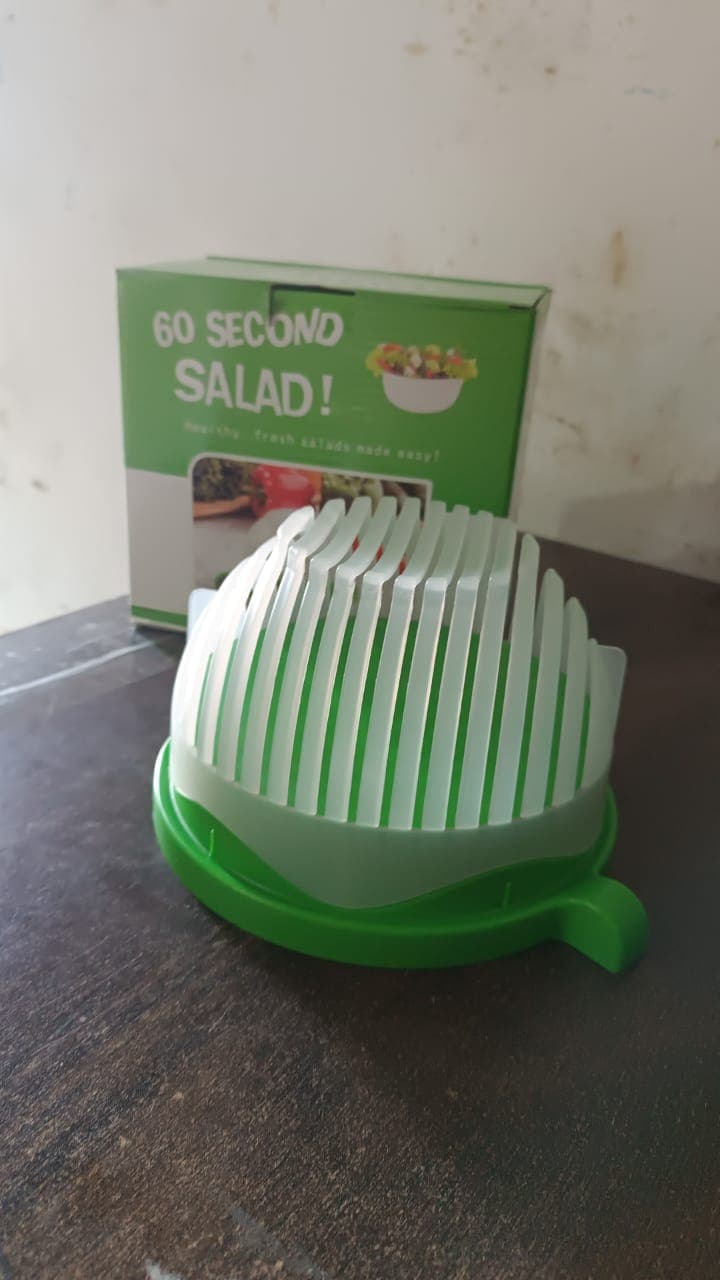Plastic 60 Seconds Salad Cutter Salad Maker Salad Bow (1 Pc) thumbnail 10