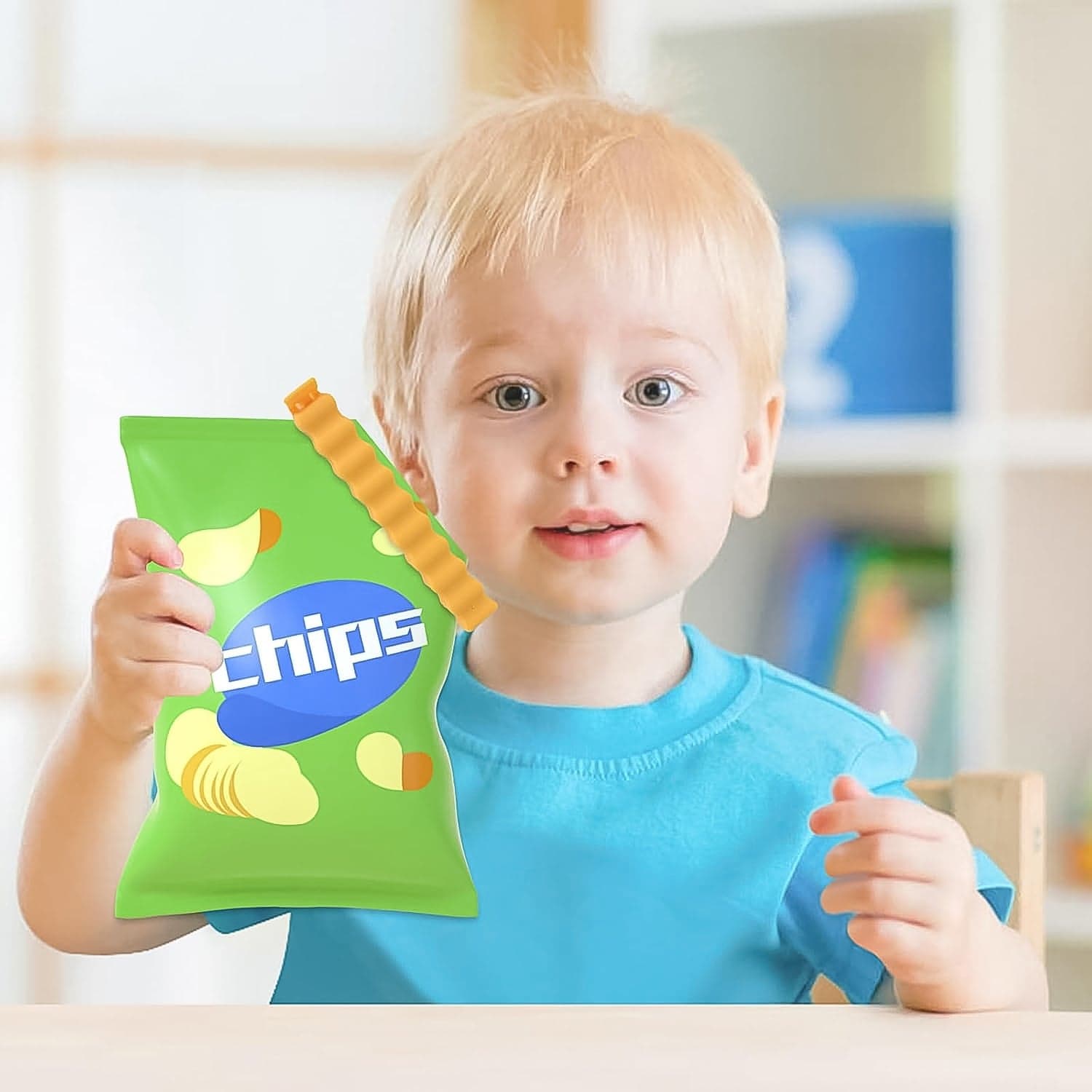 Cute French-Fries-Shaped Bag Clips With in a Magnetic Box (12 Pcs Set) thumbnail 6