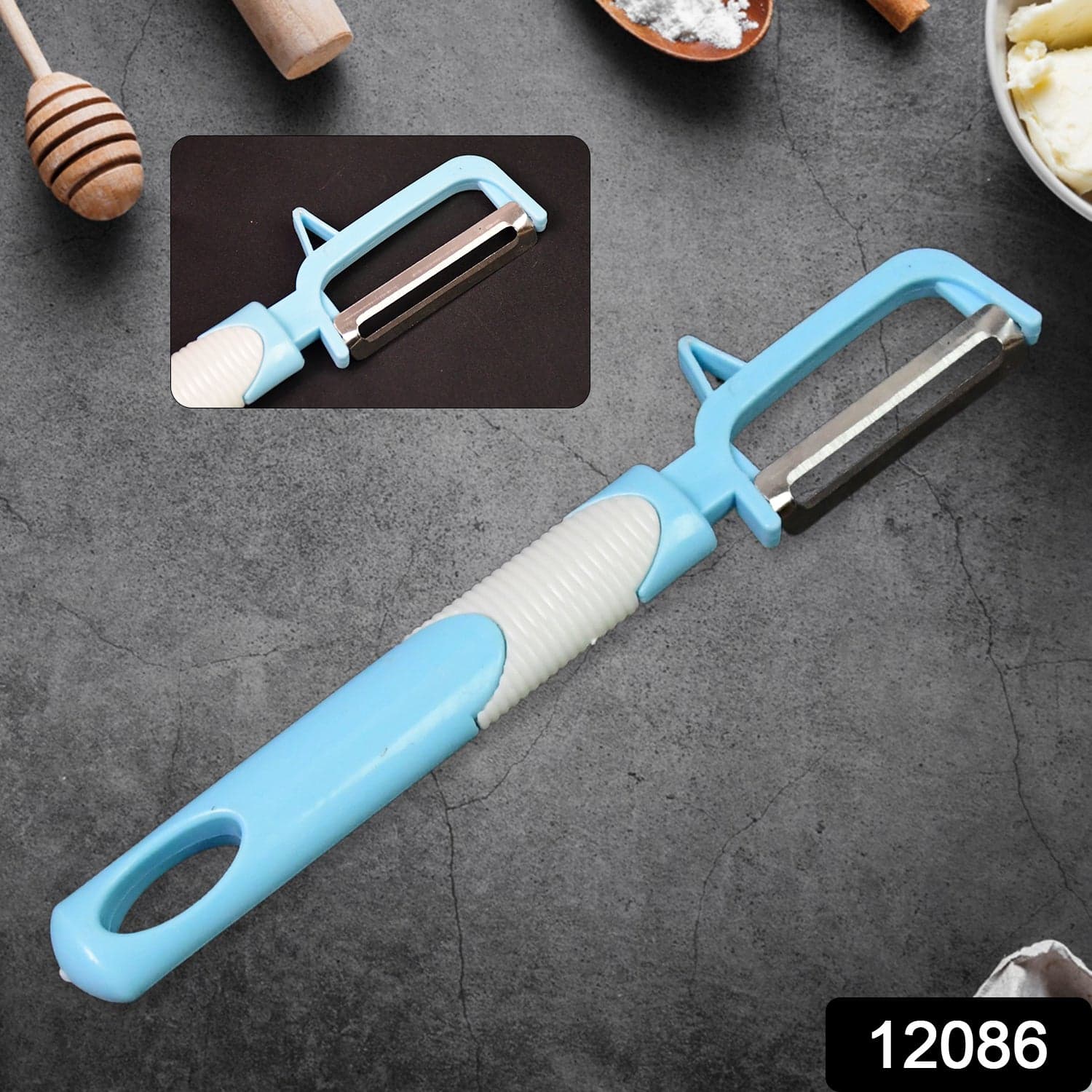 Multifunction Peeler Slicer with Plastic Handle (1 Pc / Mix Color) thumbnail 2