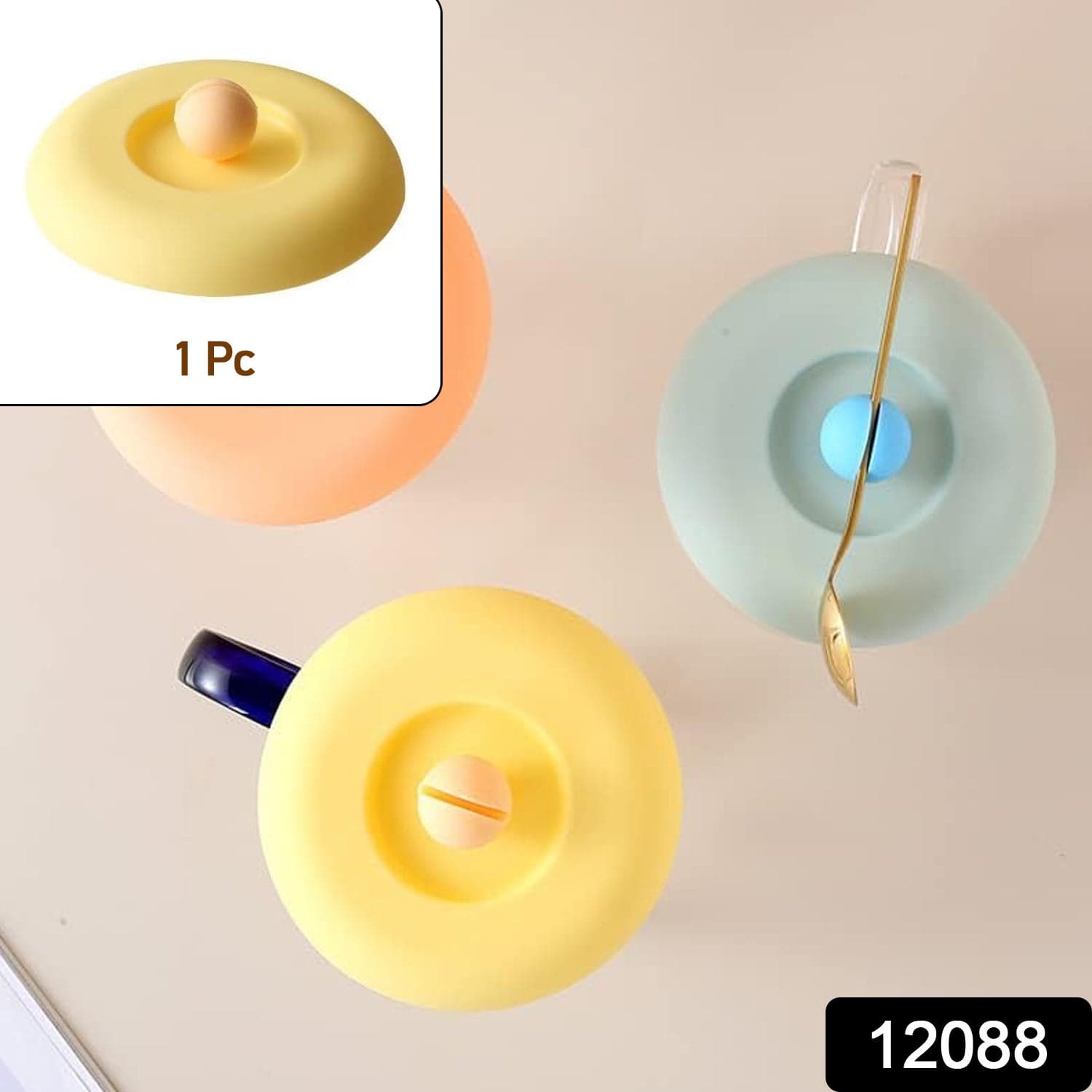 Cup / Mug Lid Dust Proof Silicone Rubber Airtight Seal thumbnail 2