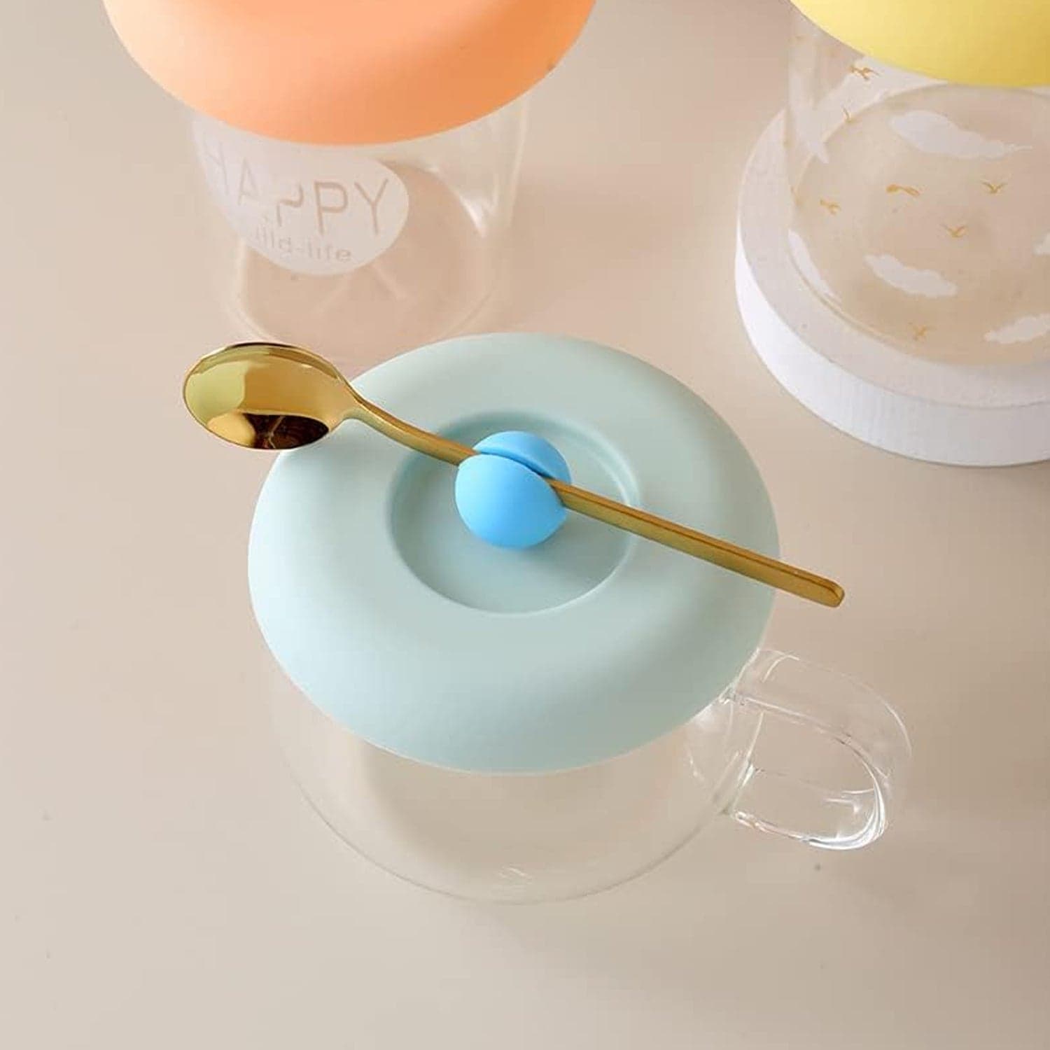 Cup / Mug Lid Dust Proof Silicone Rubber Airtight Seal thumbnail 7