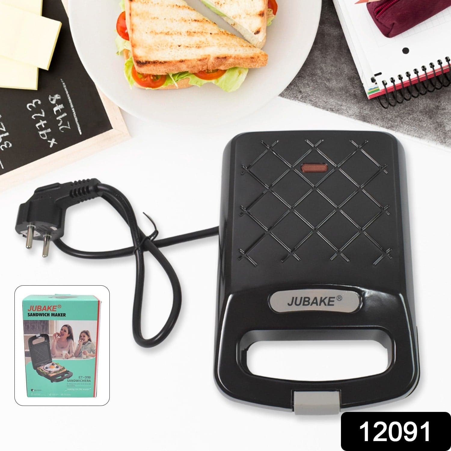 Sandwich Maker Makes Sandwich Non-Stick Plates (1 Pc / 500w) thumbnail 2