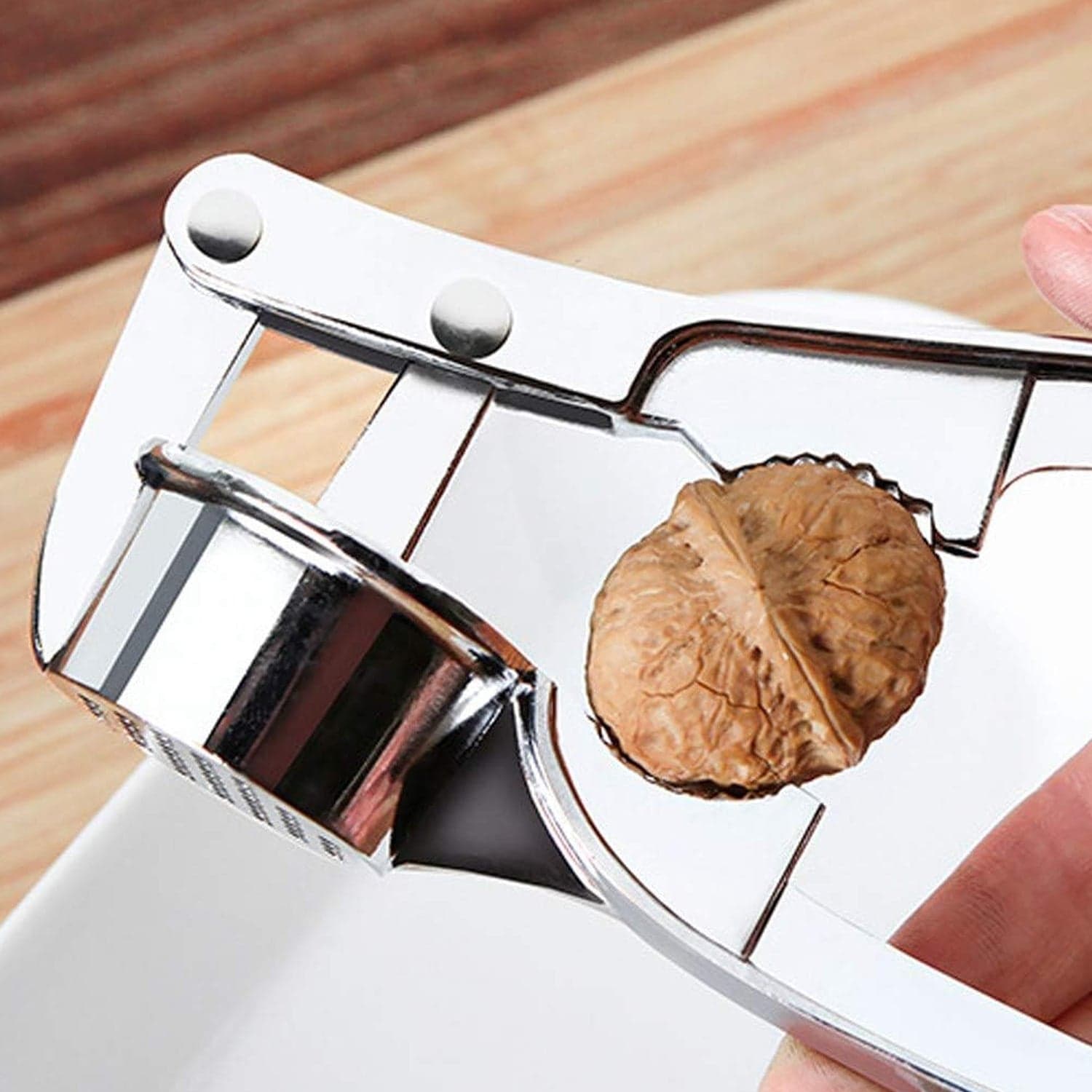 2 in1 Garlic Masher Premium Garlic Press & Walnut Cracker Opener (1 Pc) thumbnail 6