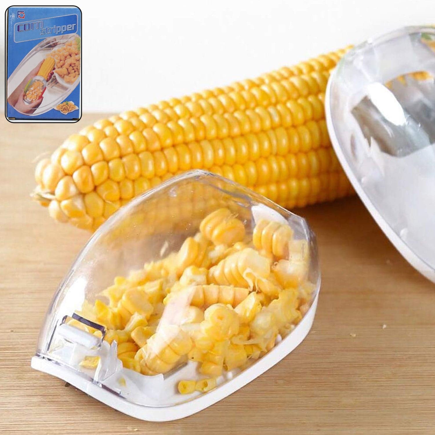 Magic Plastic with Steel Blades Corn Remover Kernel Stripper (1 Pc) thumbnail 6