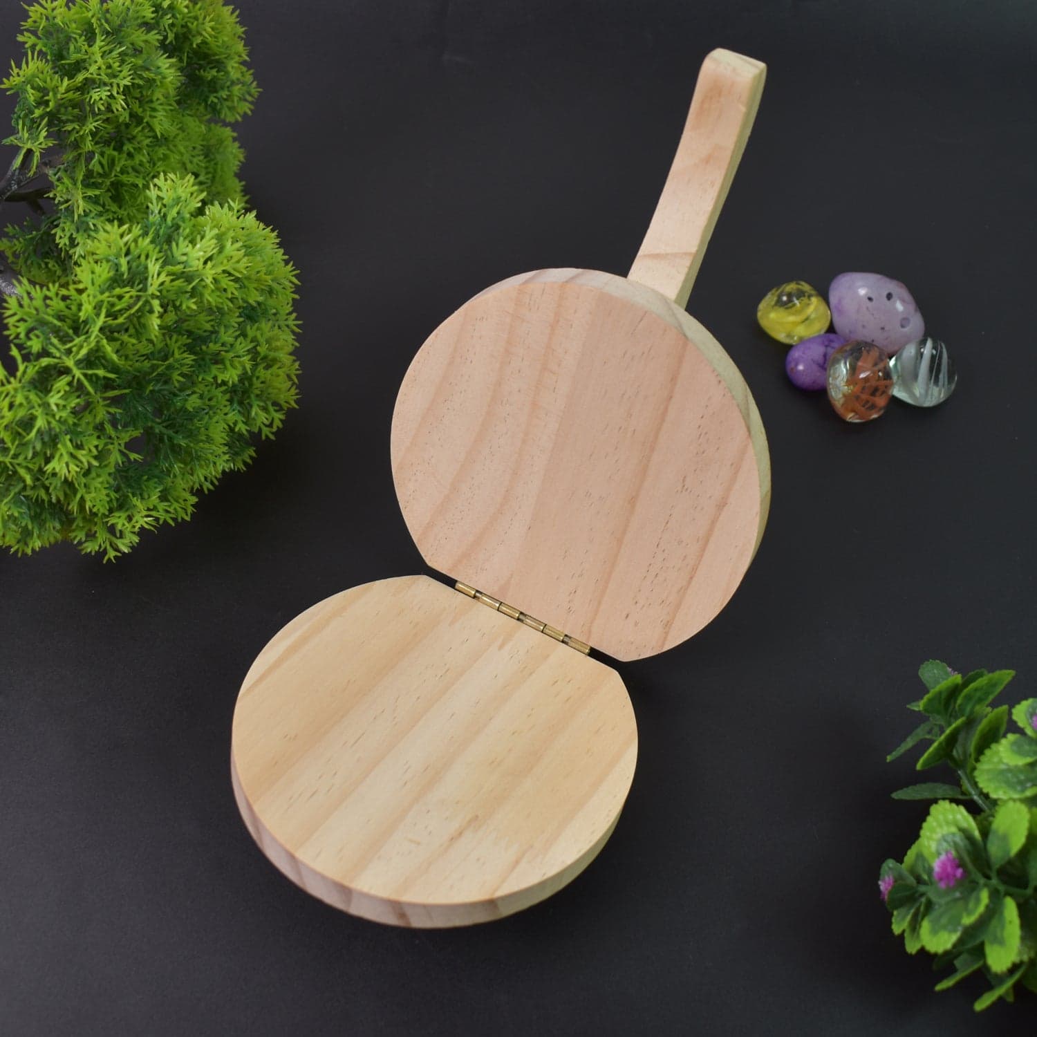 Small Wooden Dumpling Press Tool Tortilla Press Dough Dumpling (1 Pc) thumbnail 3