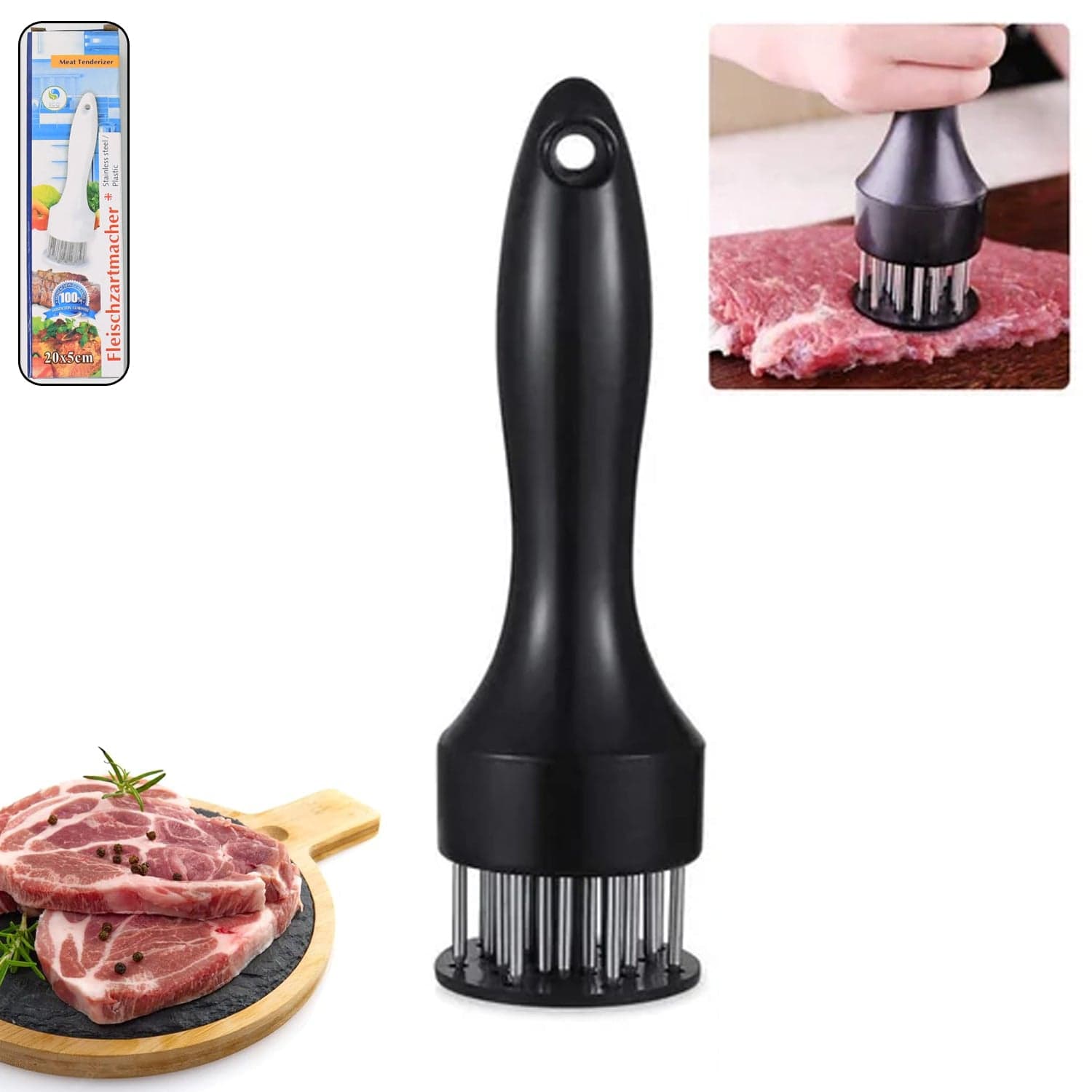 Meat Tenderizer Tool Stainless Steel Needle (1 Pc) thumbnail 6