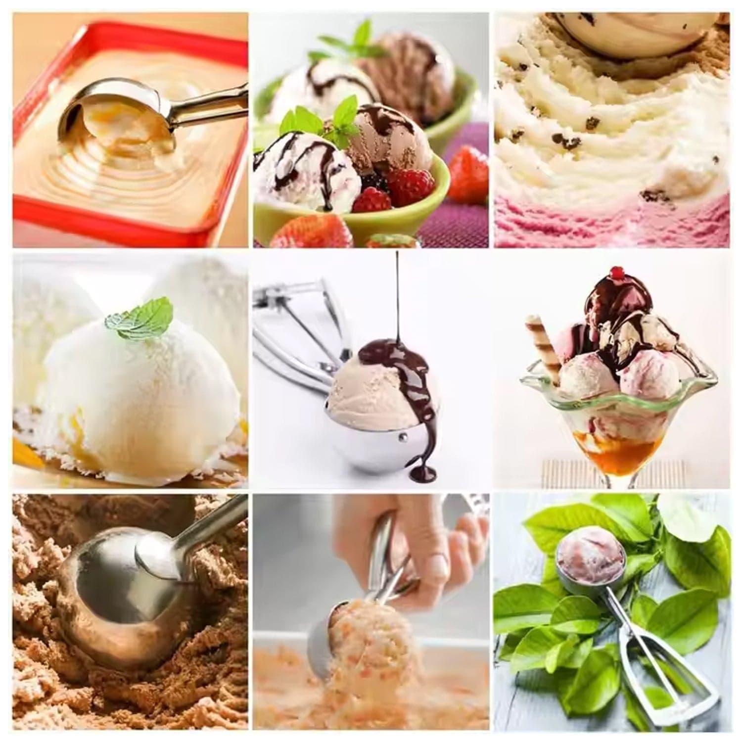 Stainless Steel Ice Cream Scoop (1 Pc) thumbnail 1