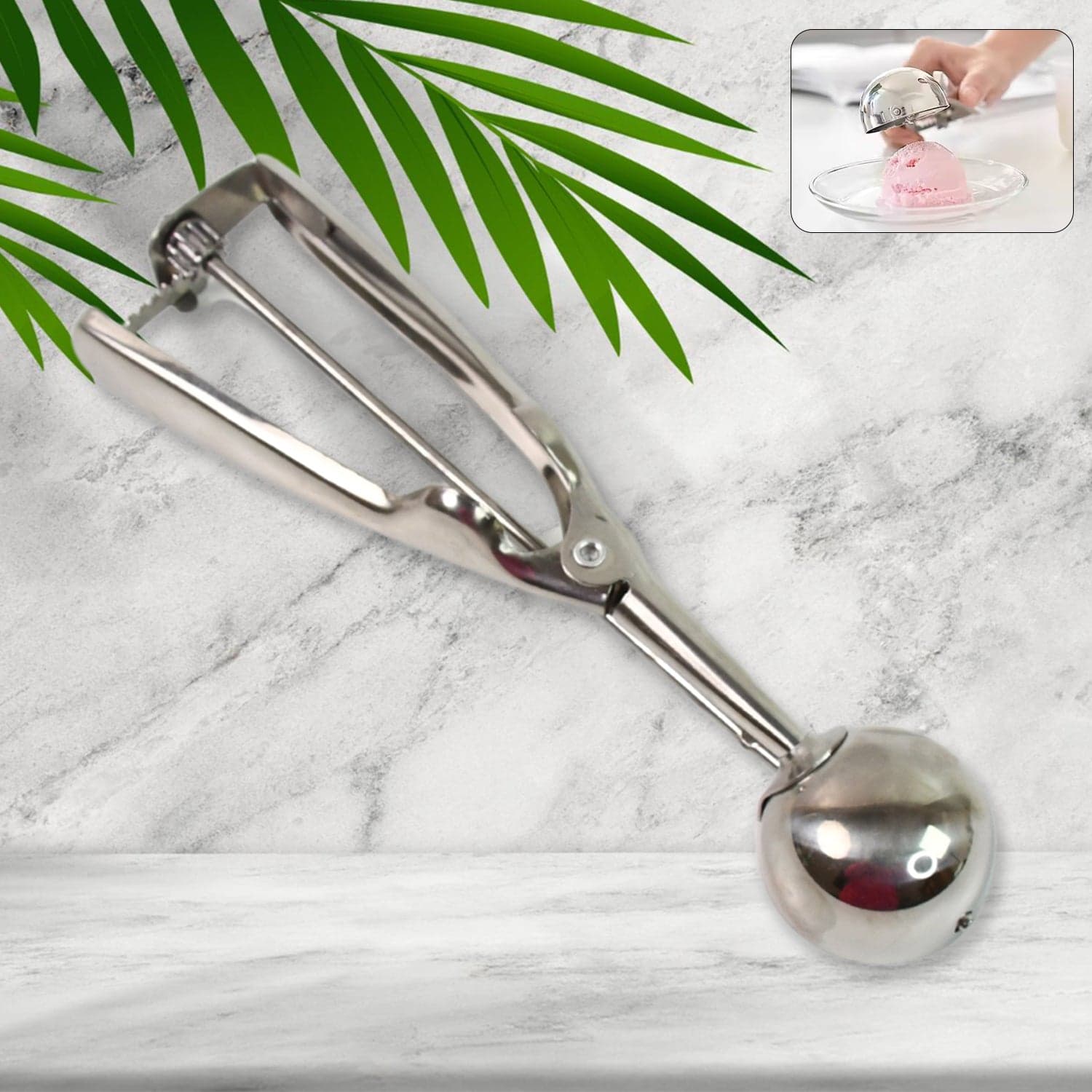 Stainless Steel Ice Cream Scoop (1 Pc) thumbnail 6